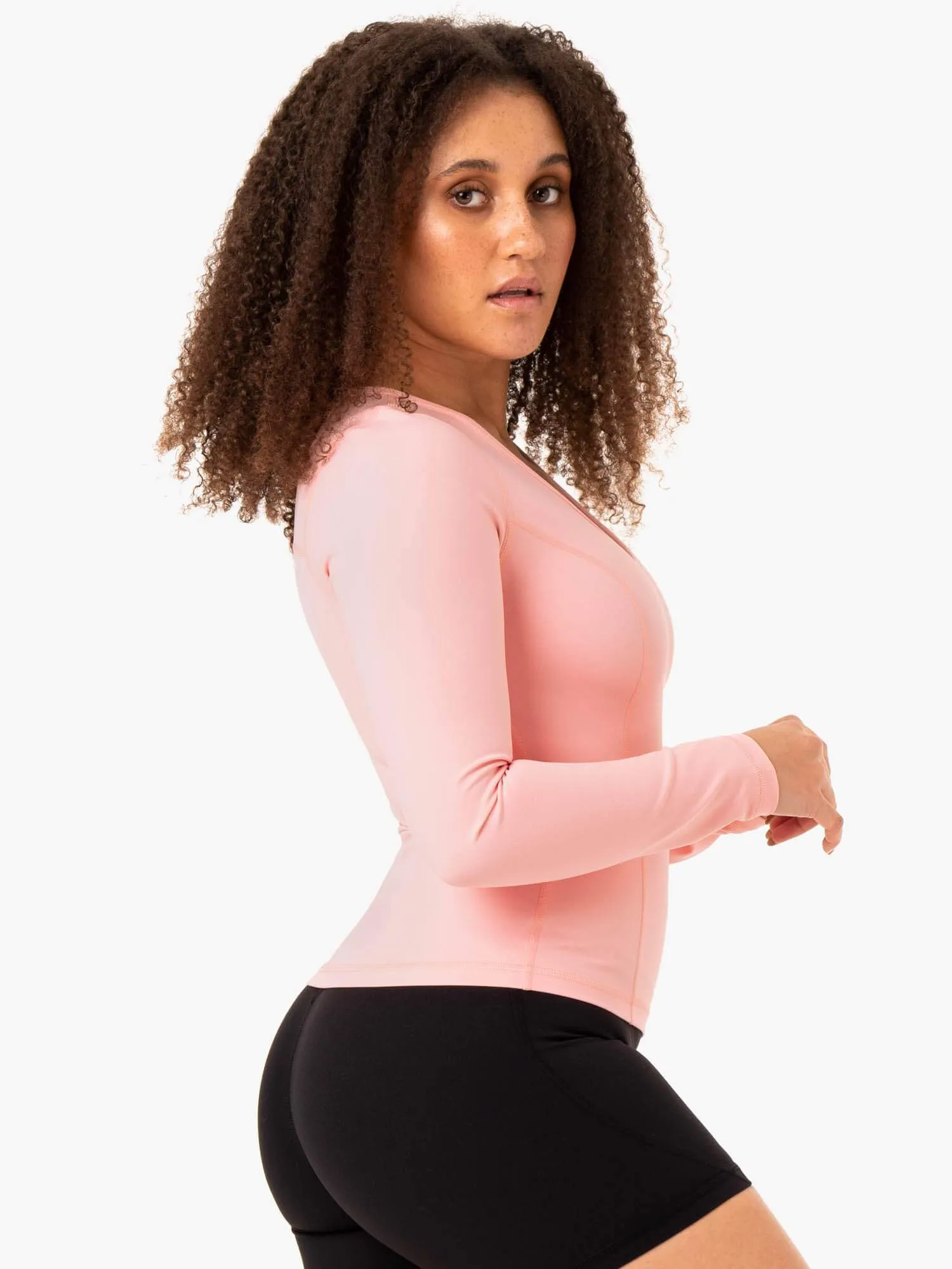 NKD Align Long Sleeve Training Top - Pink daily comfort