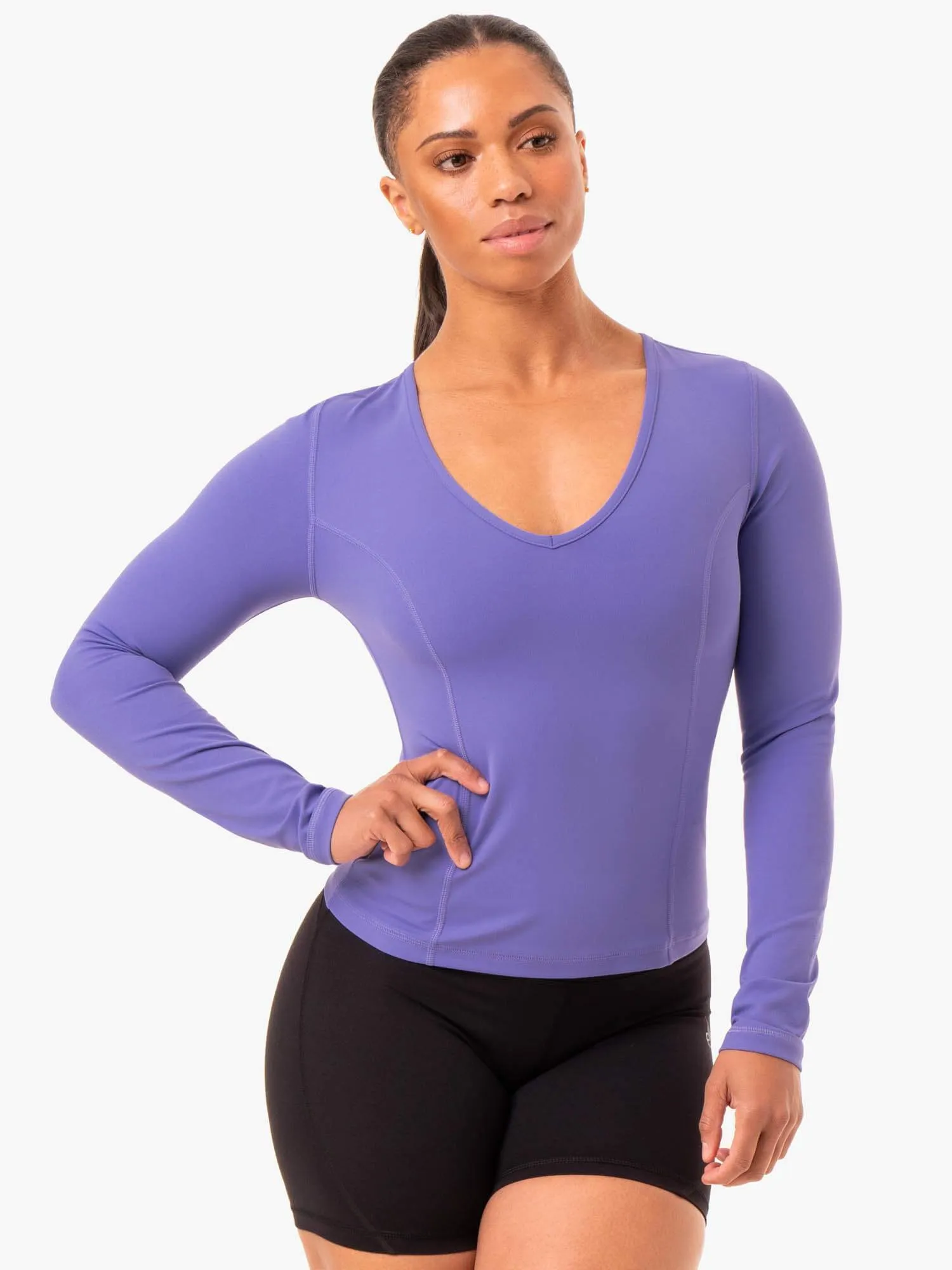 NKD Align Long Sleeve Training Top - Purple street style