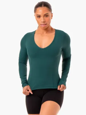 NKD Align Long Sleeve Training Top - Teal stylish comfort