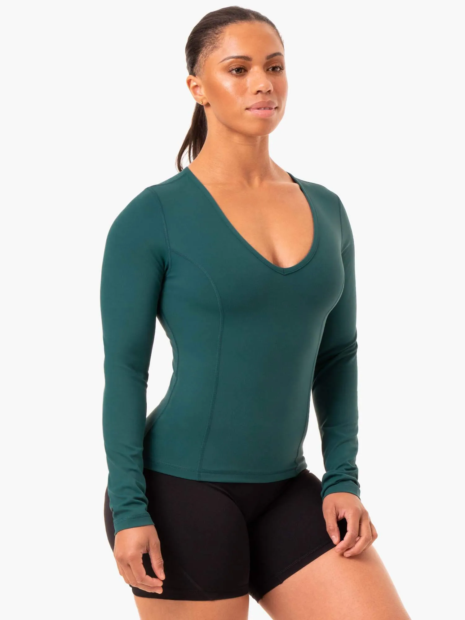 NKD Align Long Sleeve Training Top - Teal essential wear