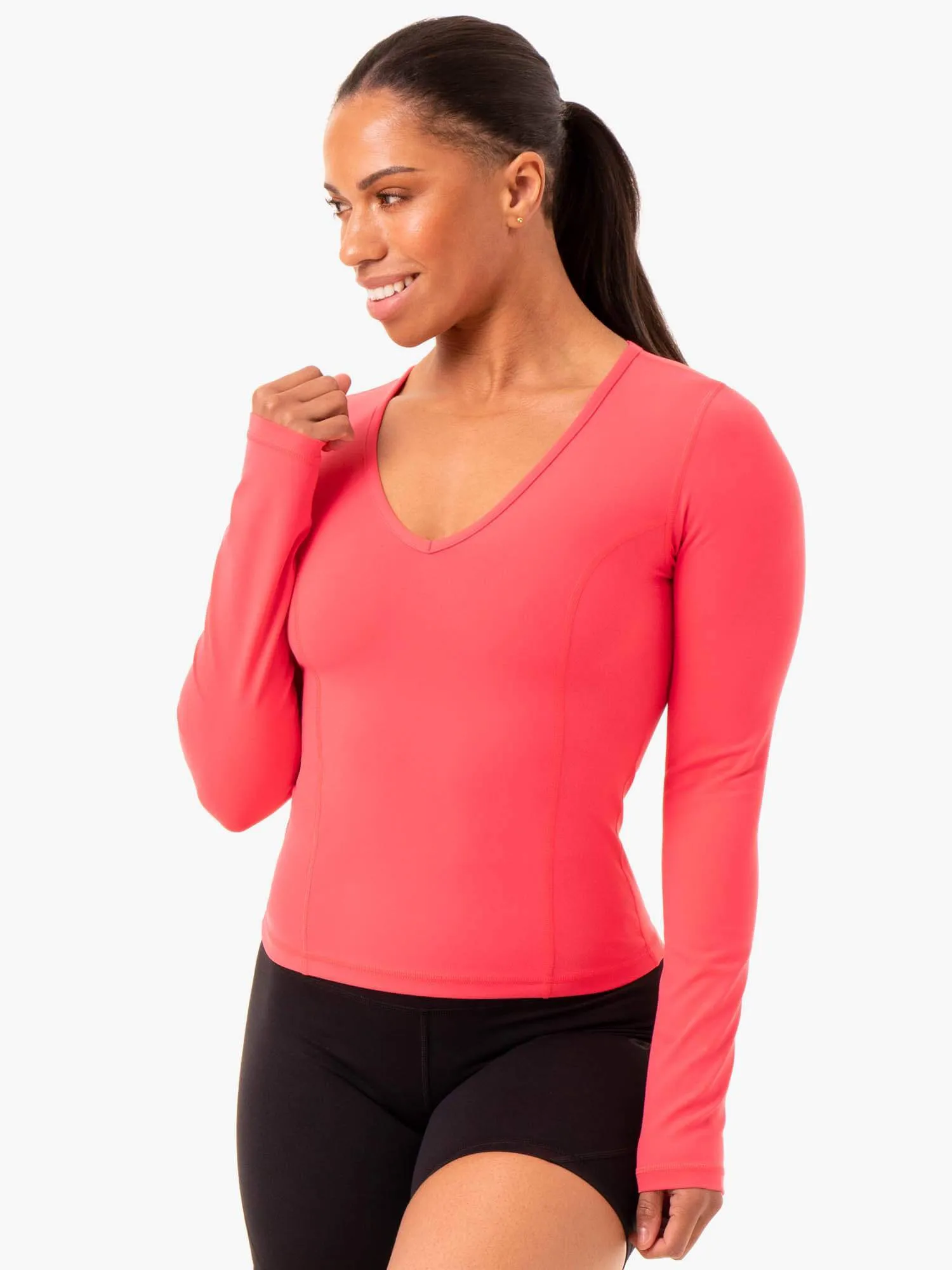 NKD Align Long Sleeve Training Top - Watermelon airy cool