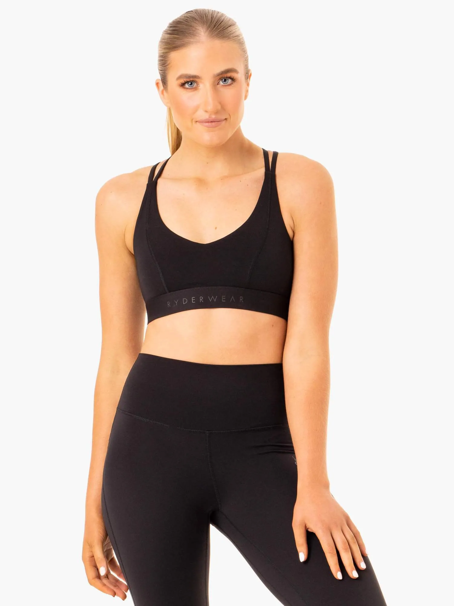 NKD Align Sports Bra - Black Stable Coverage