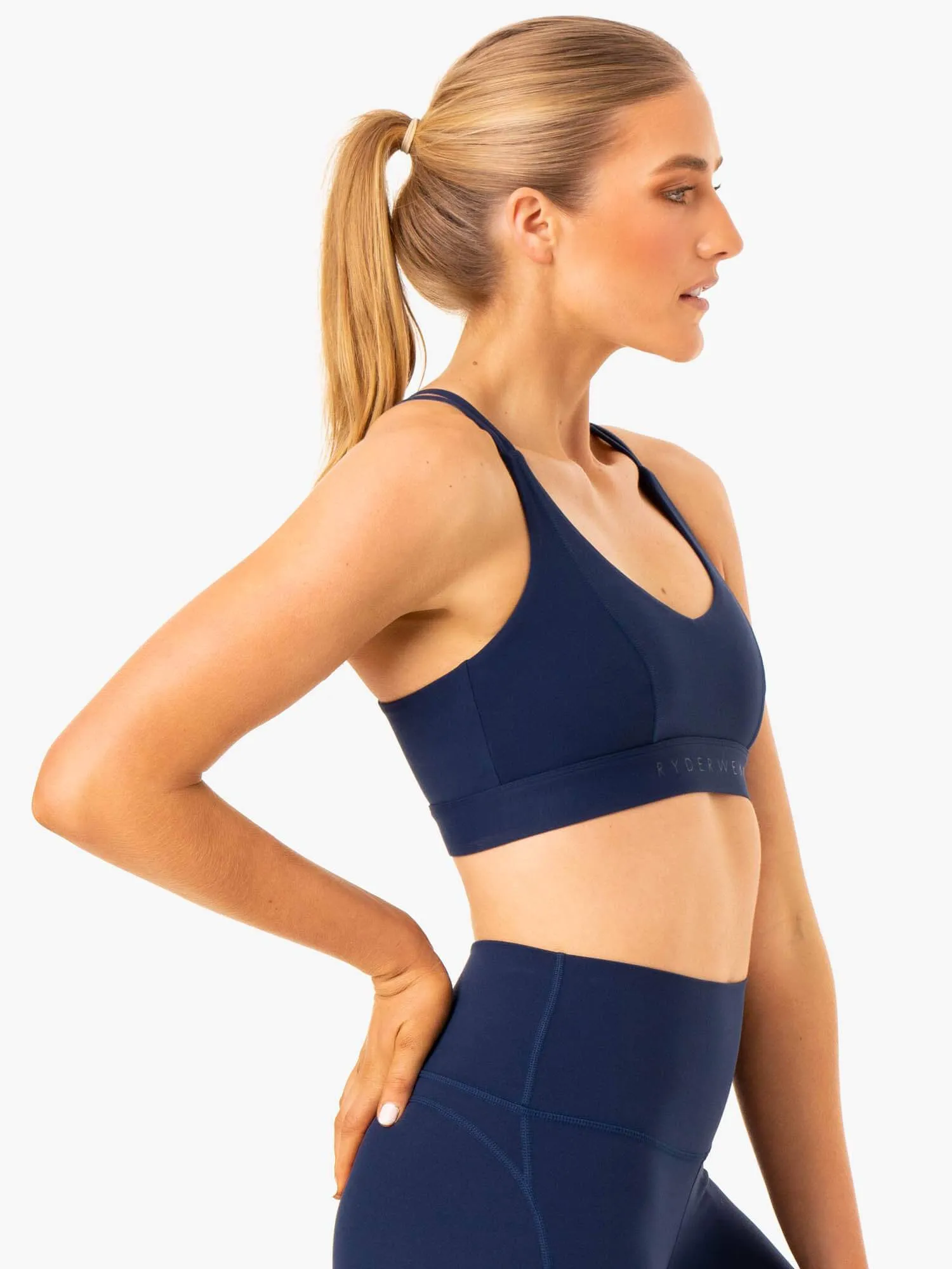 NKD Align Sports Bra - Navy Heat Release