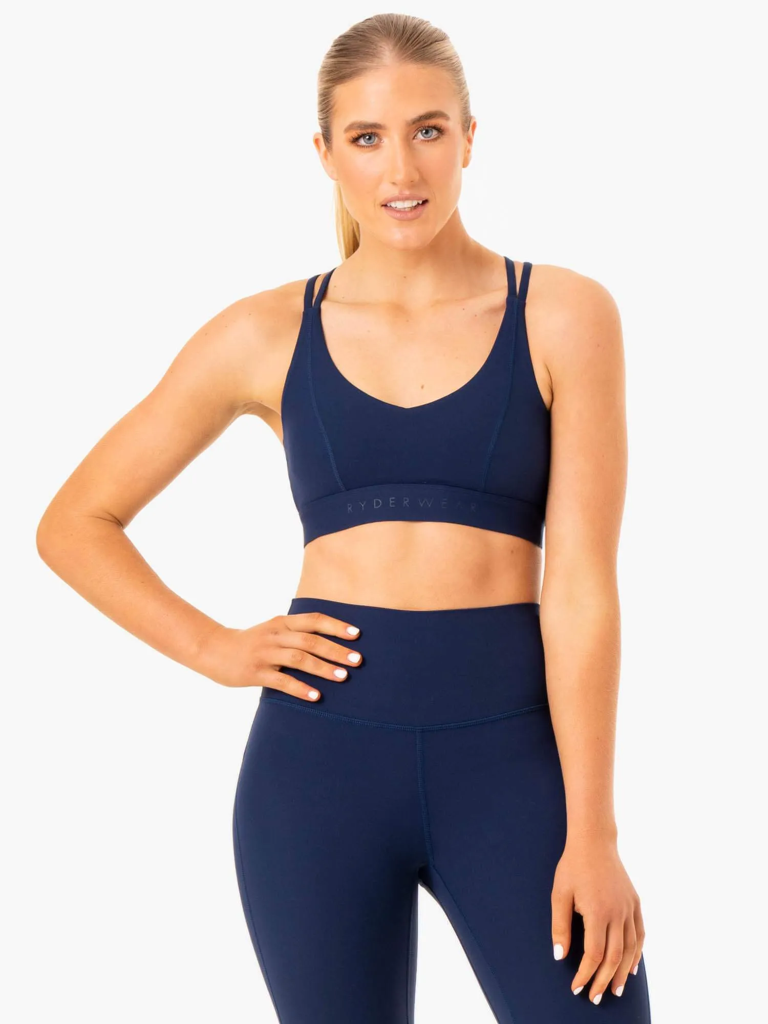 NKD Align Sports Bra - Navy Stable Coverage