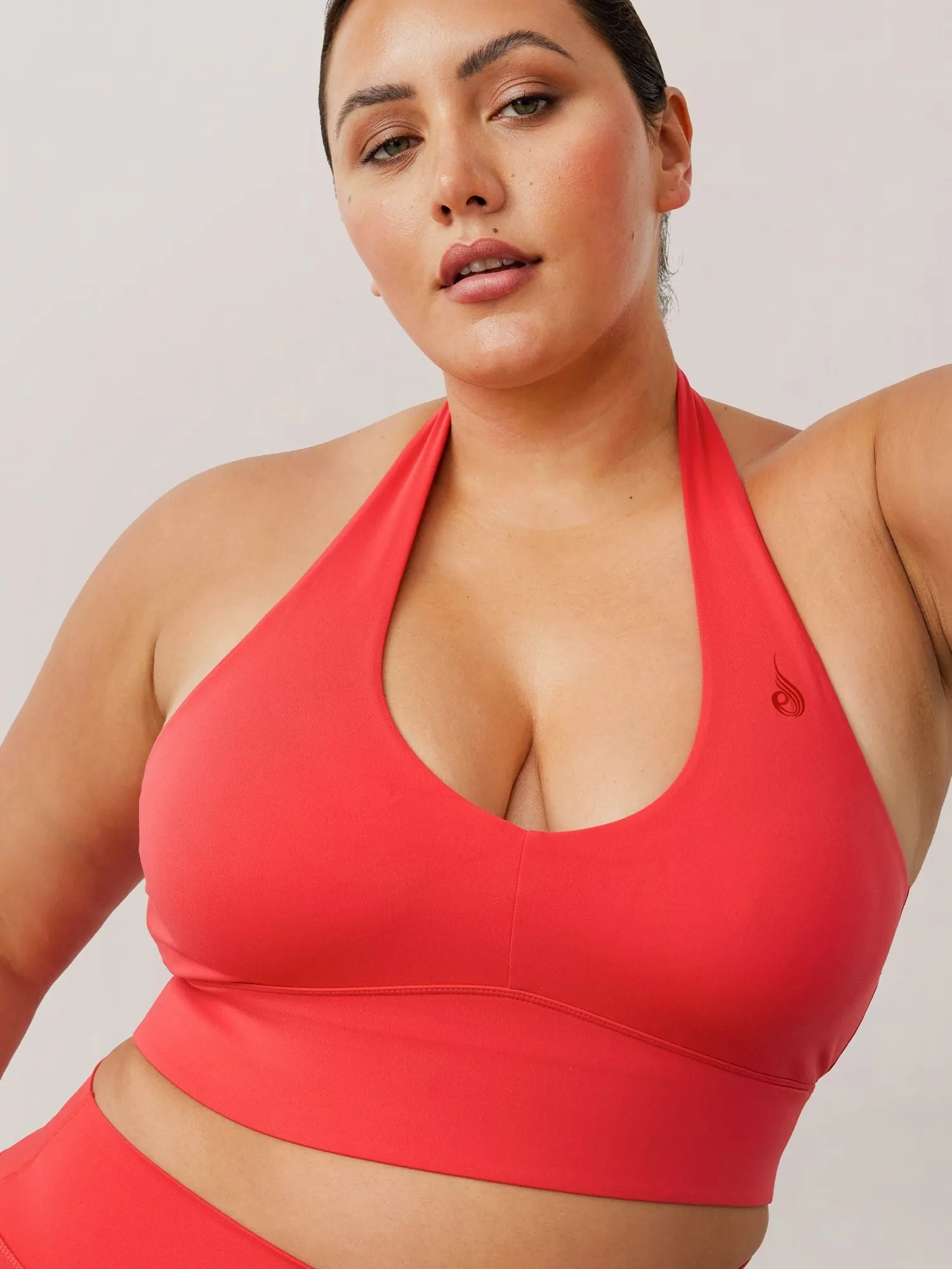 NKD Arch Halter Sports Bra - Red Last Wear