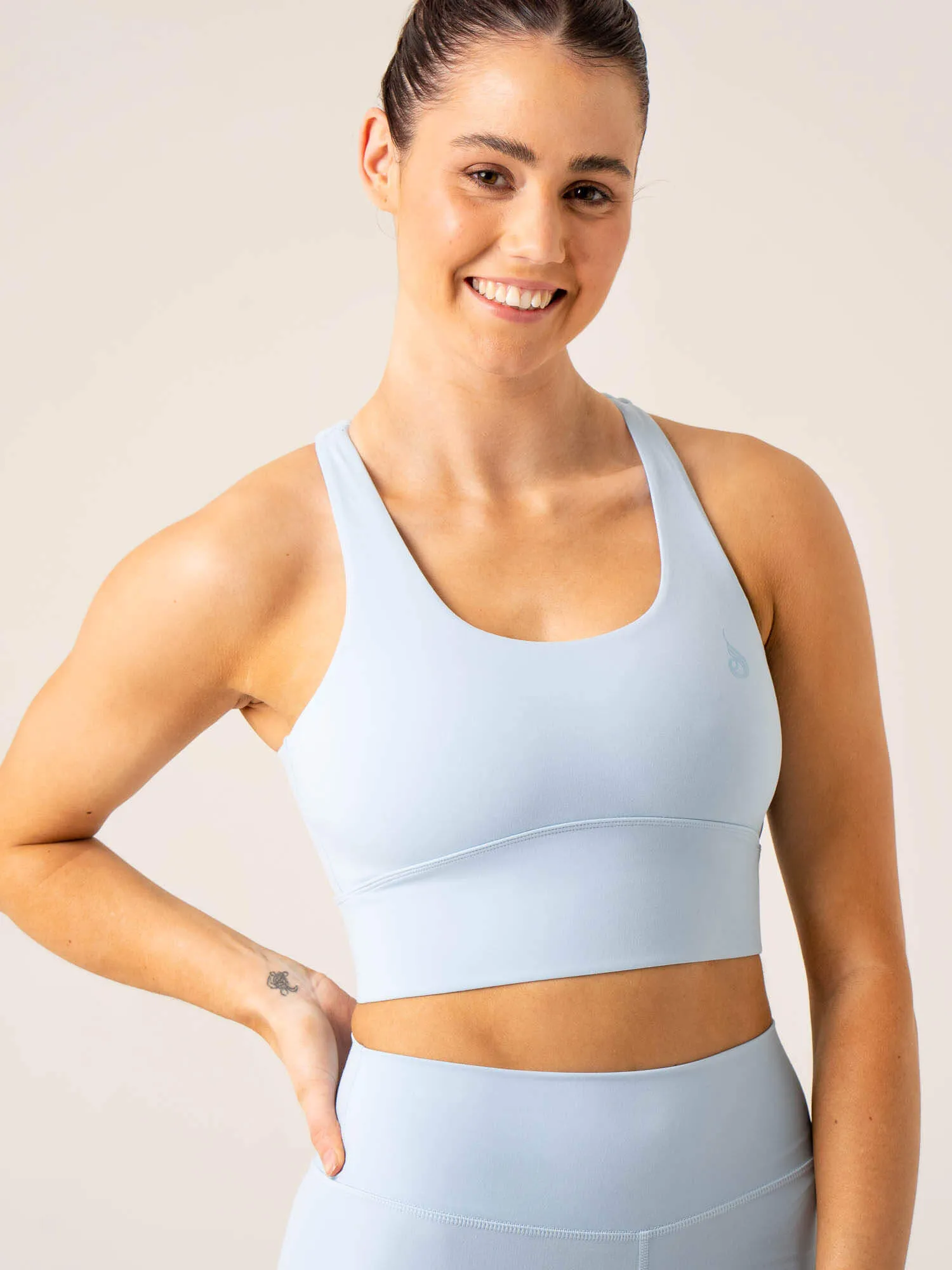 NKD Arch Sports Bra - Baby Blue Lasting Wear