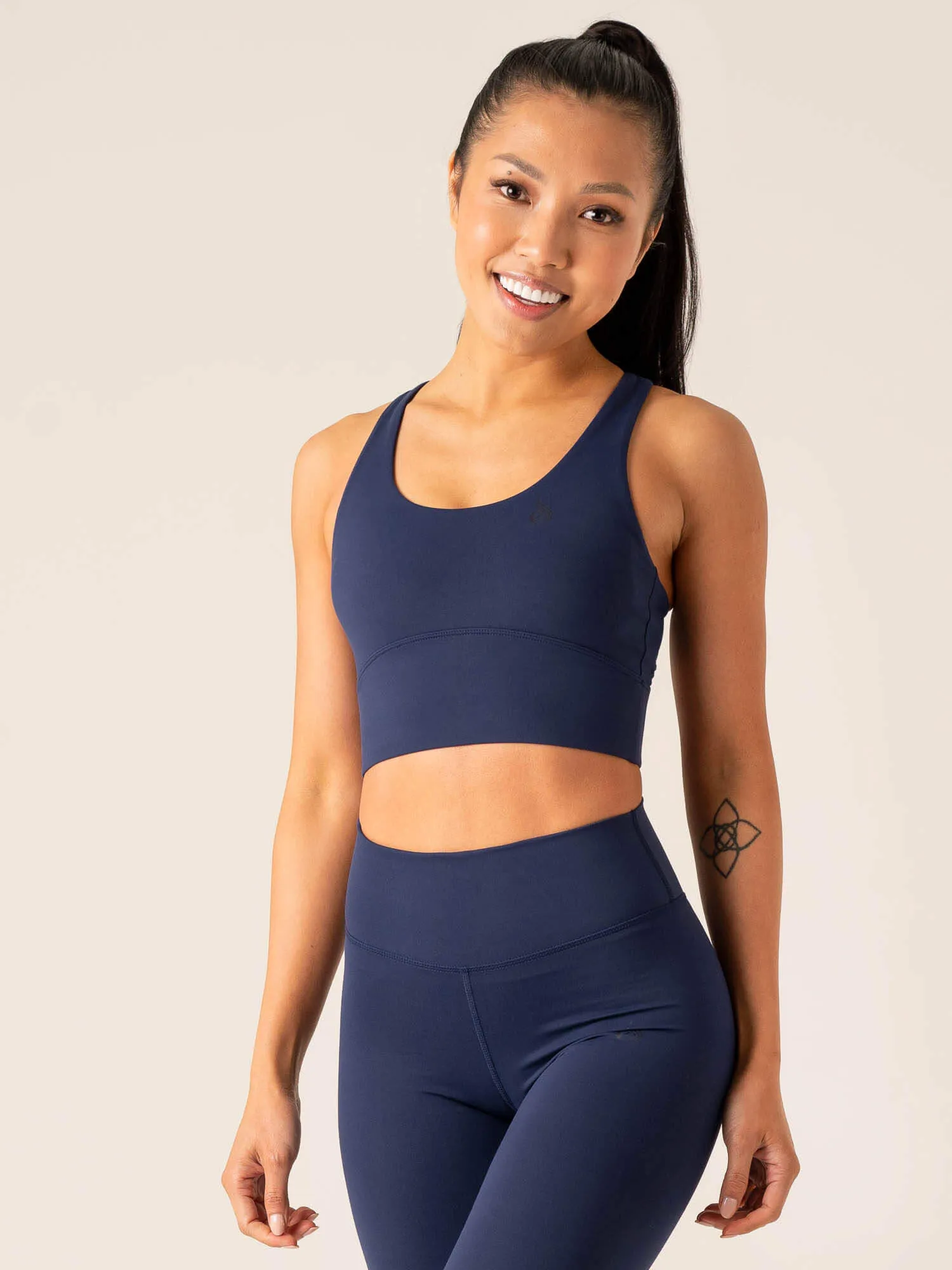 NKD Arch Sports Bra - Navy Thin Design