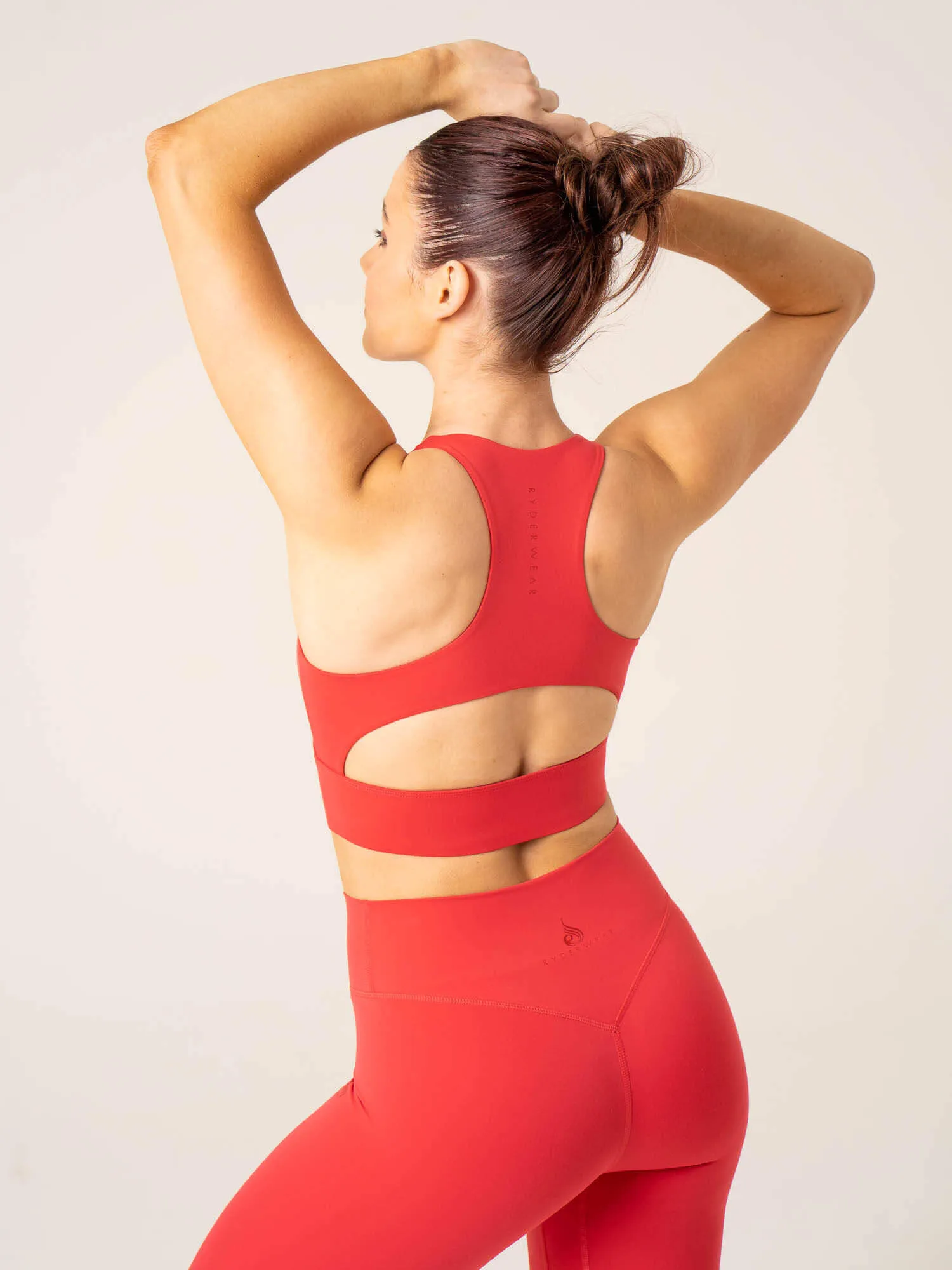 NKD Arch Sports Bra - Red Breath Fabric