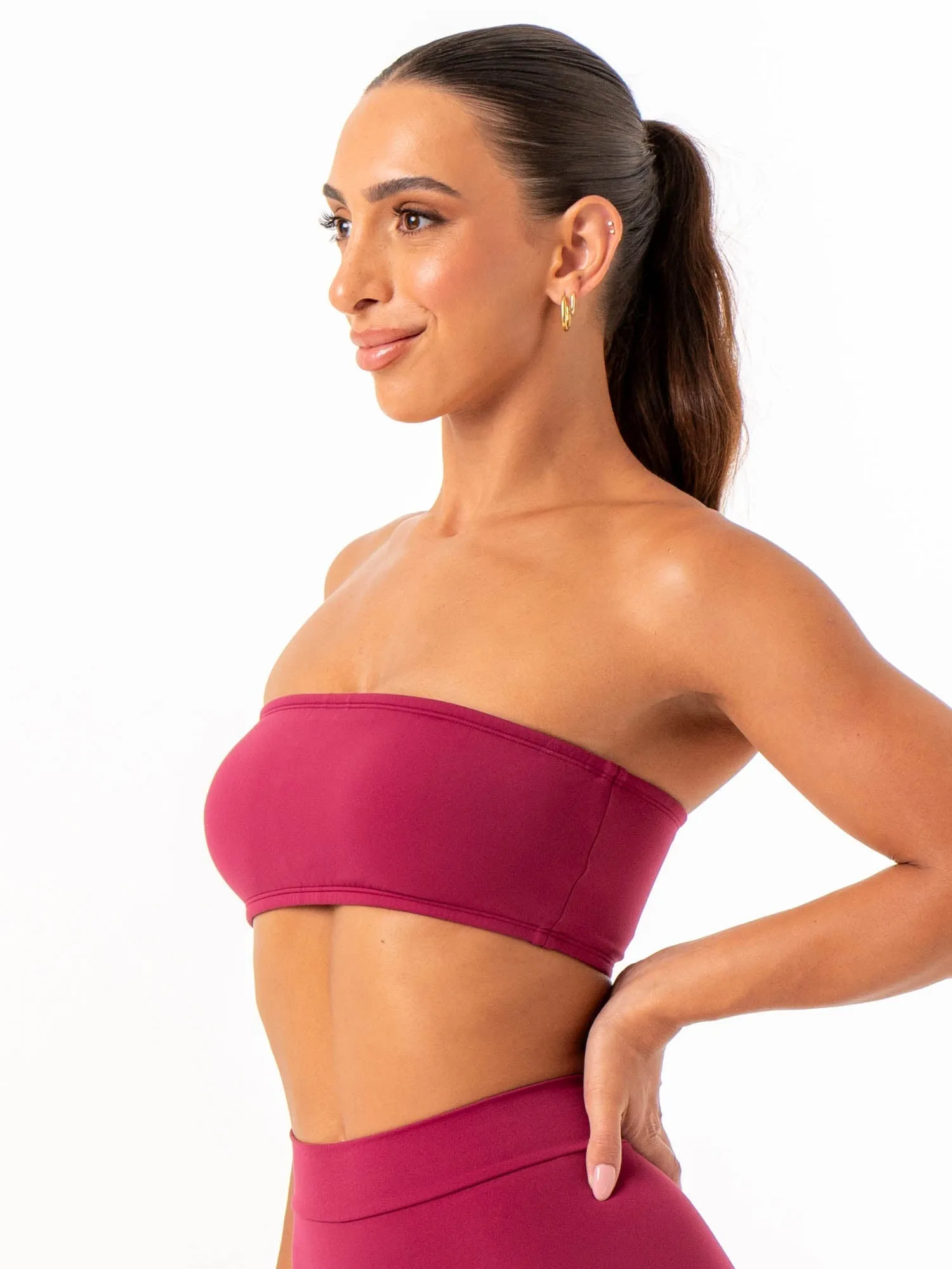NKD Bandeau - Wine Adjustable Straps