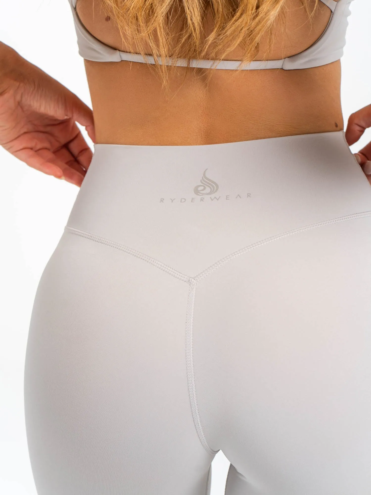 NKD Cross Waist Band Leggings - Sugar Dust High waist