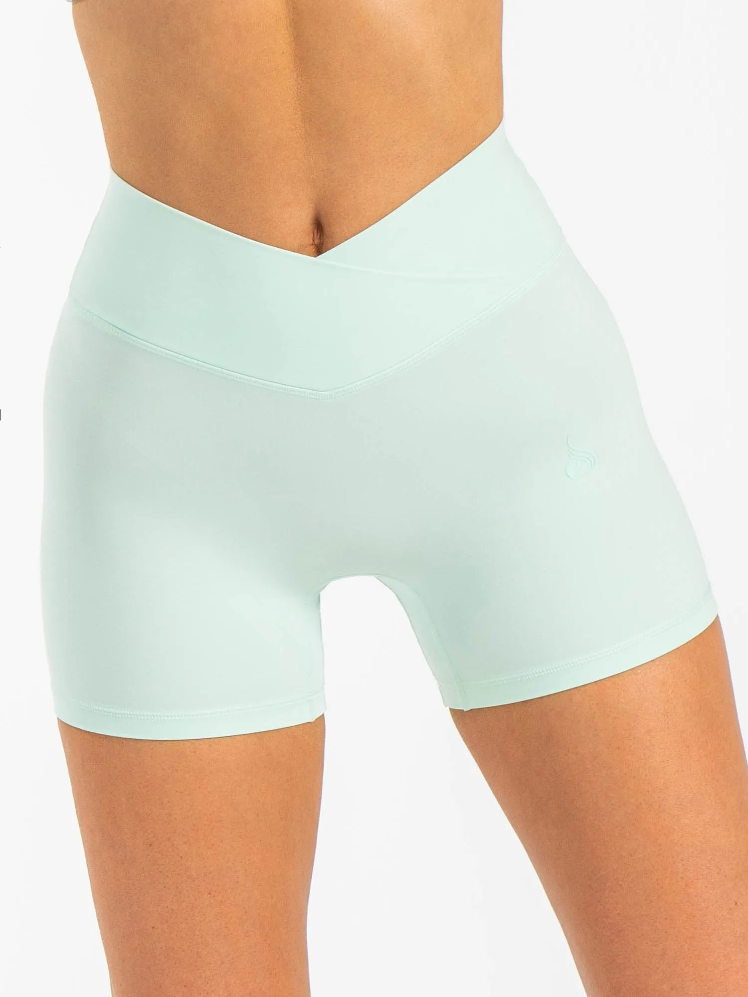NKD Cross Waist Band Shorts - Cool Mint energy wear