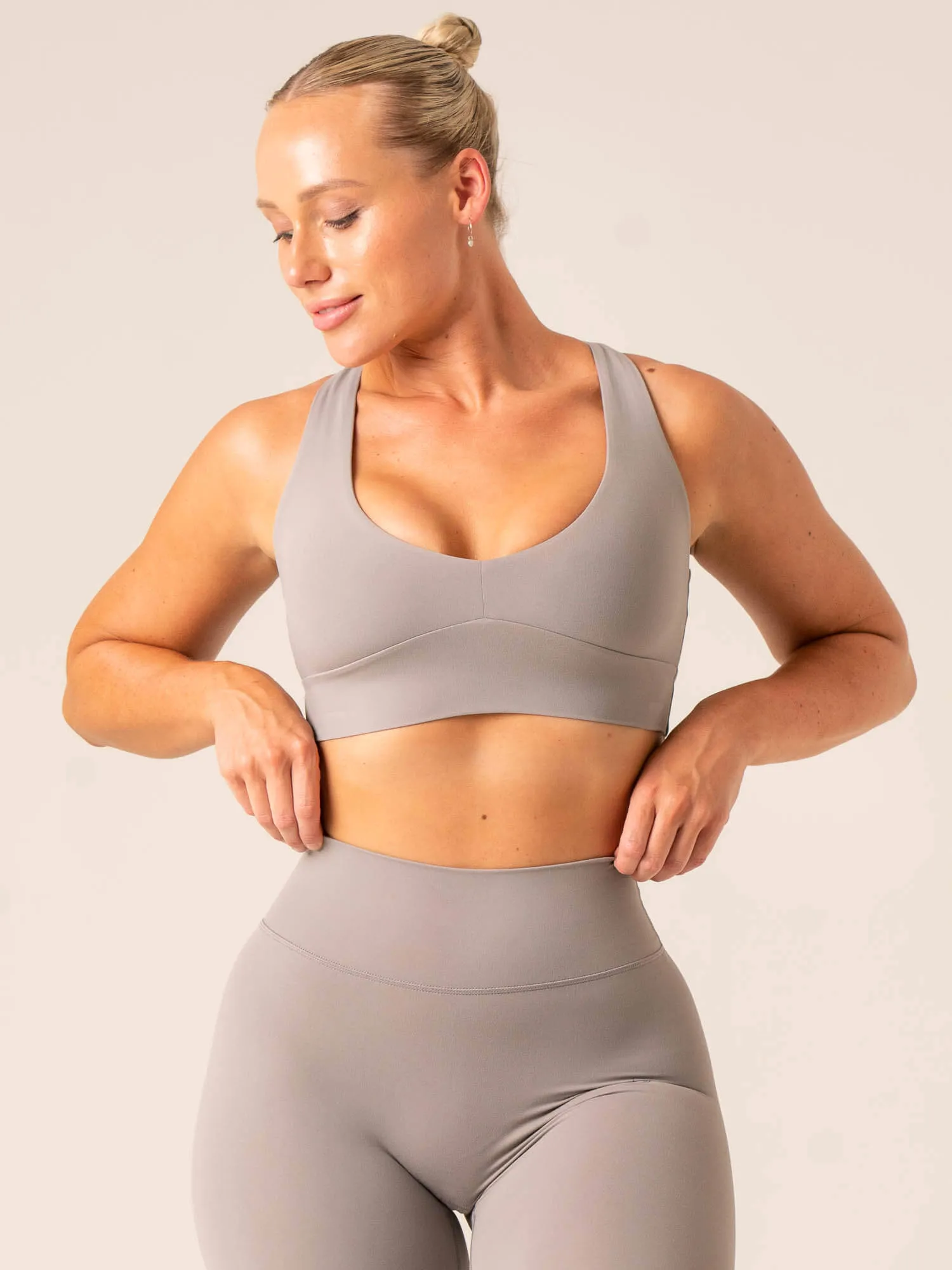 NKD Embody Sports Bra - Steel Grey Fully Stretch