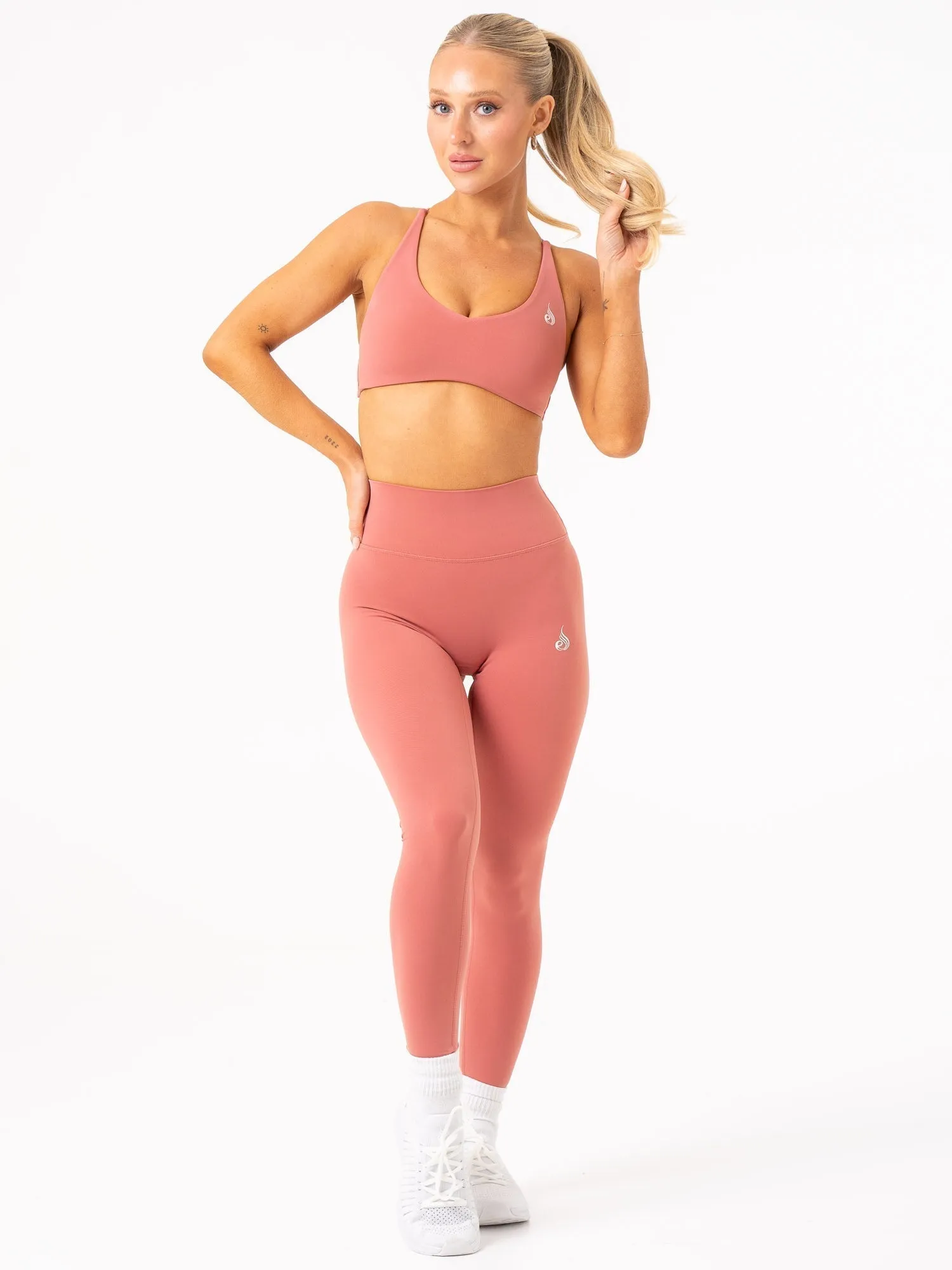 NKD Embody Sports Crop - Dusty Pink Cushion Support