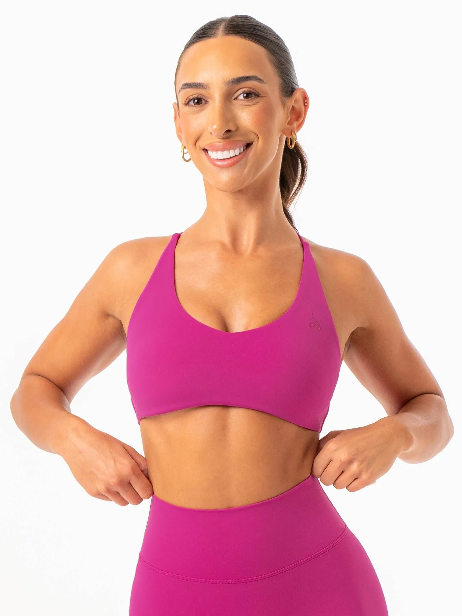 NKD Embody Sports Crop - Fuchsia Chest Support