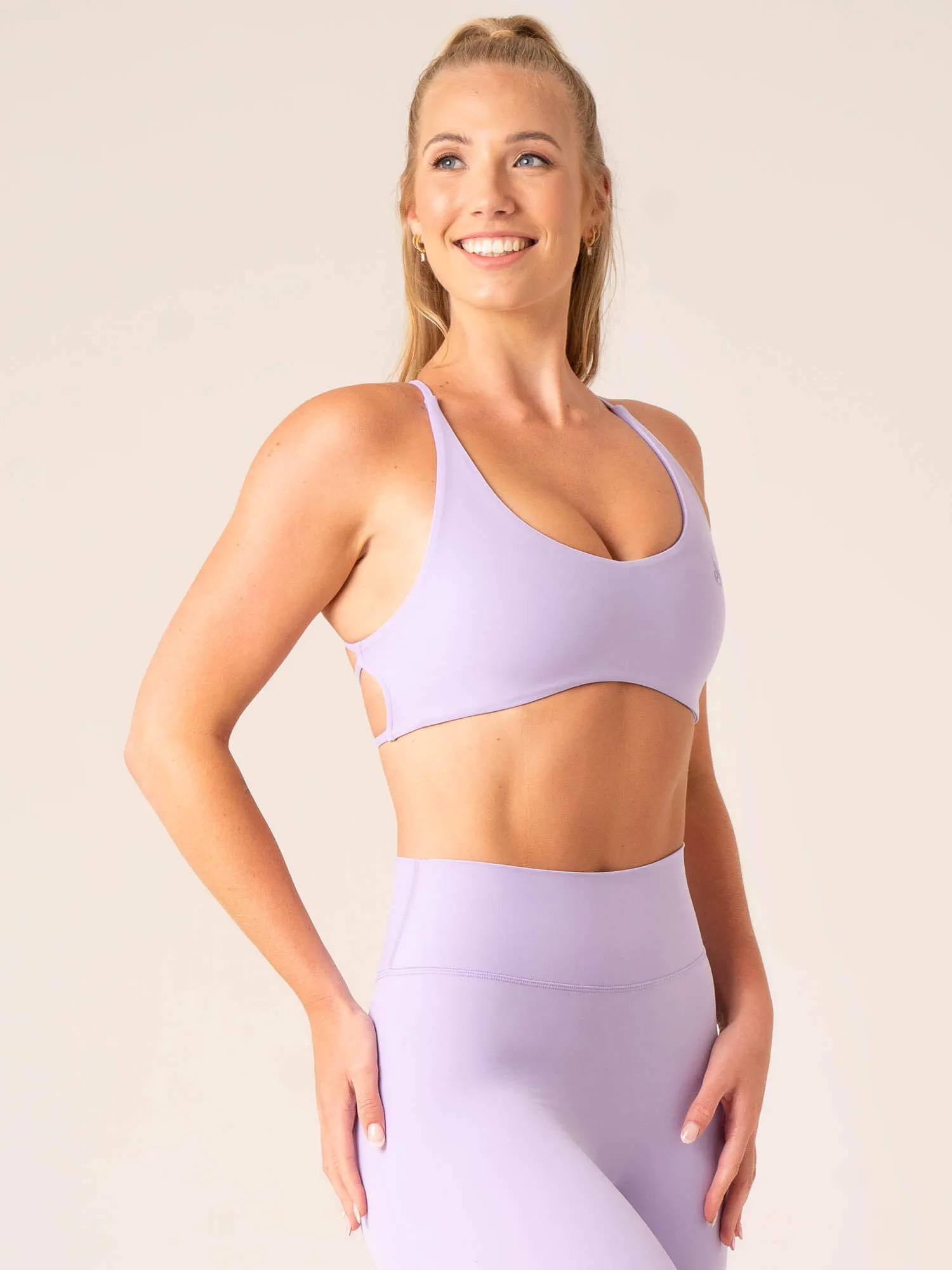 NKD Embody Sports Crop - Lavender Double Layer
