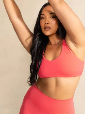 NKD Embody Sports Crop - Neon Salmon Body Contour