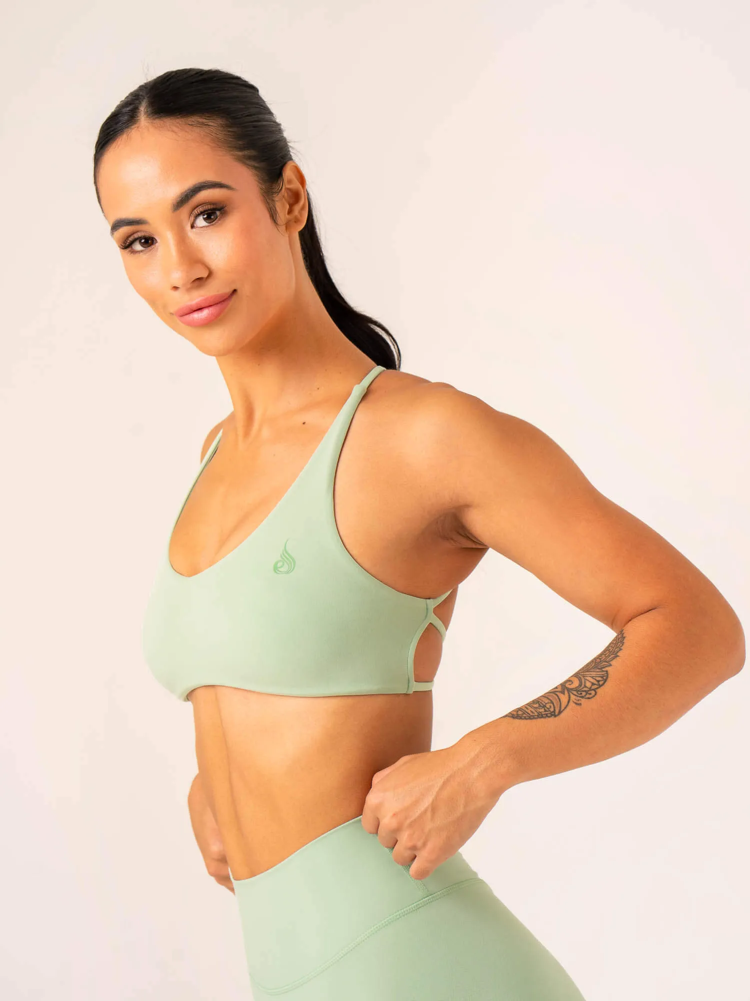 NKD Embody Sports Crop - Pistachio High Elastic