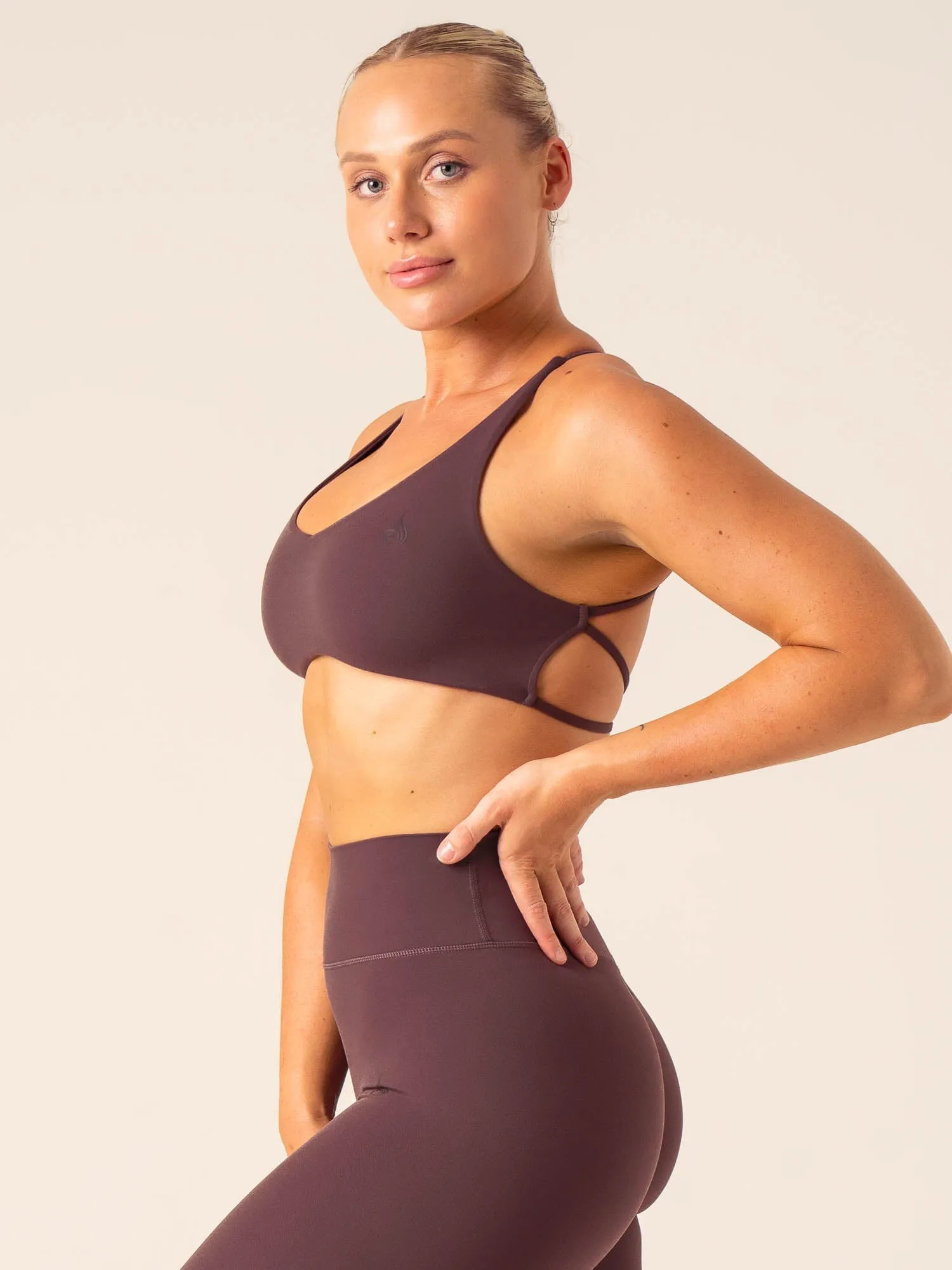 NKD Embody Sports Crop - Plum Soft Fabric