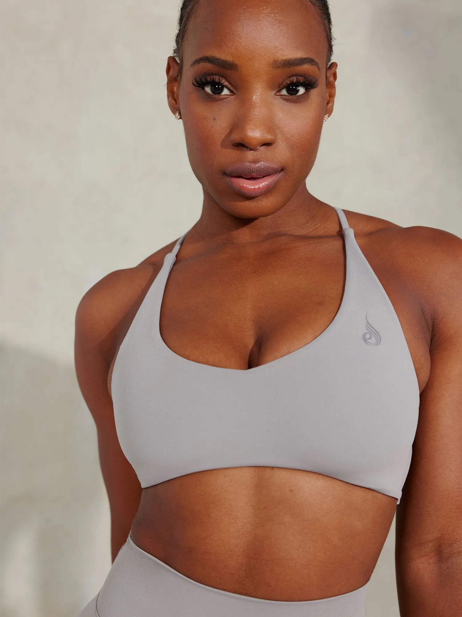 NKD Embody Sports Crop - Steel Grey High Elastic