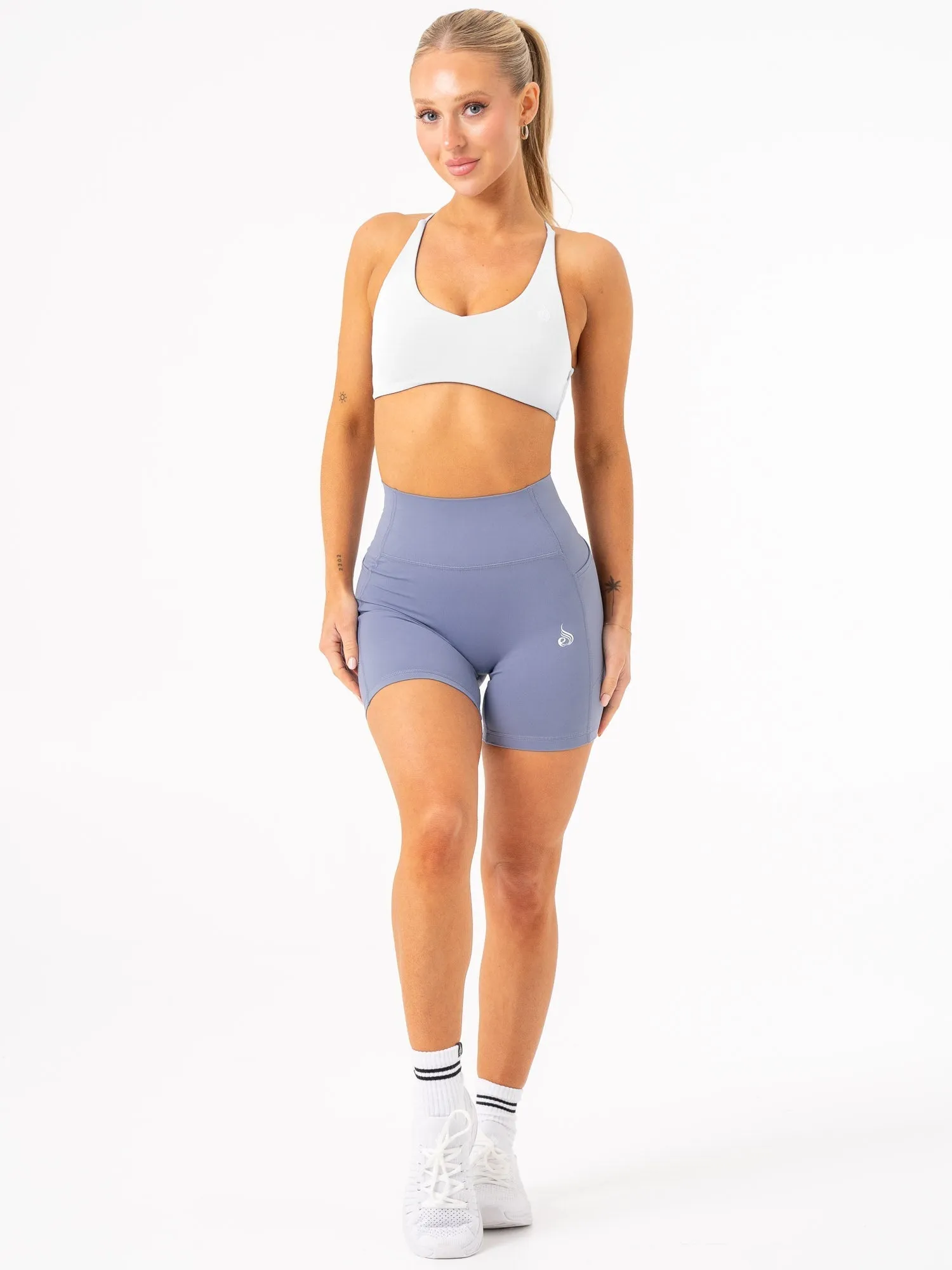 NKD Embody Sports Crop - White High Elastic