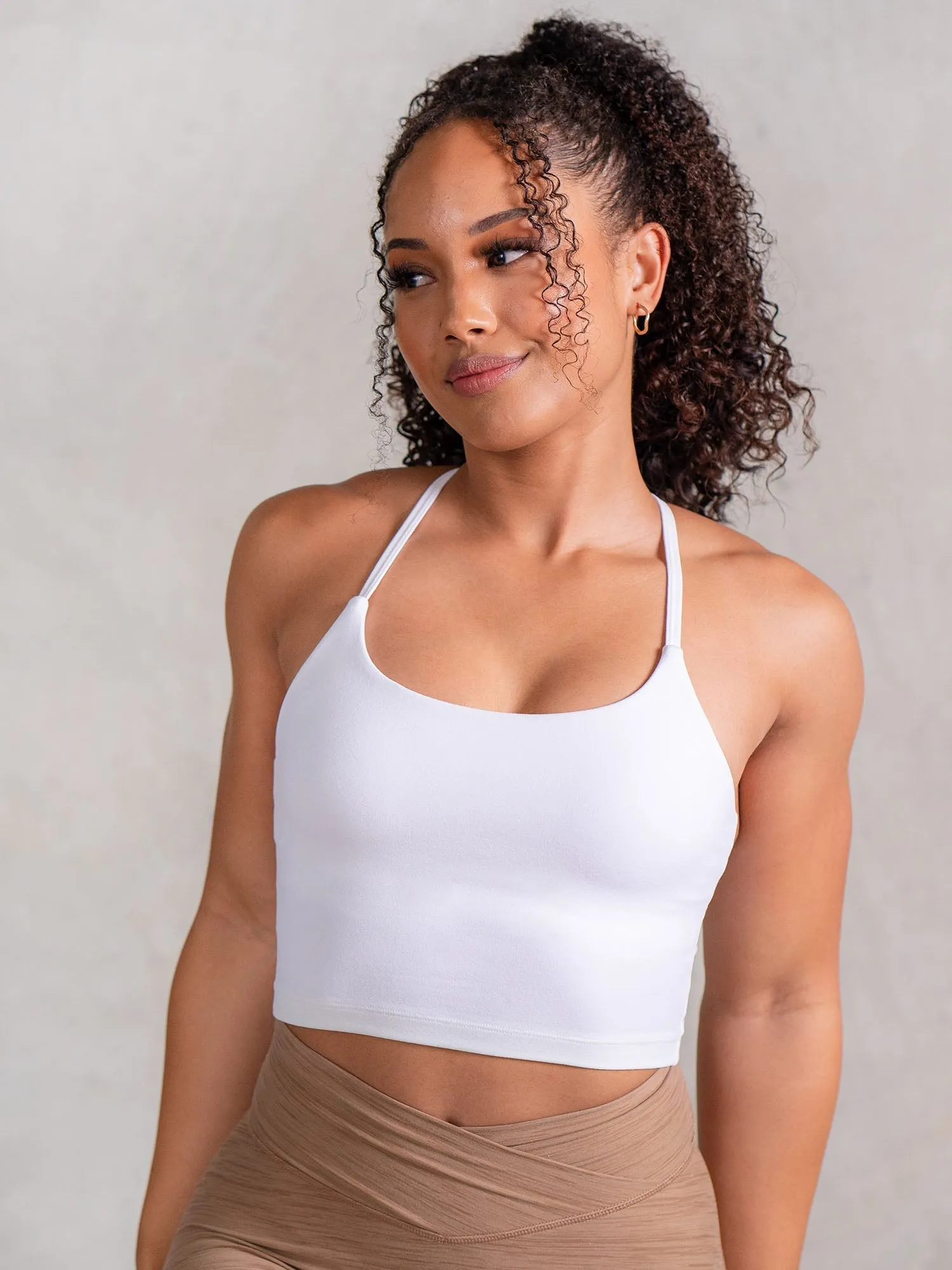 NKD Embody Tank Bra - White minimal style