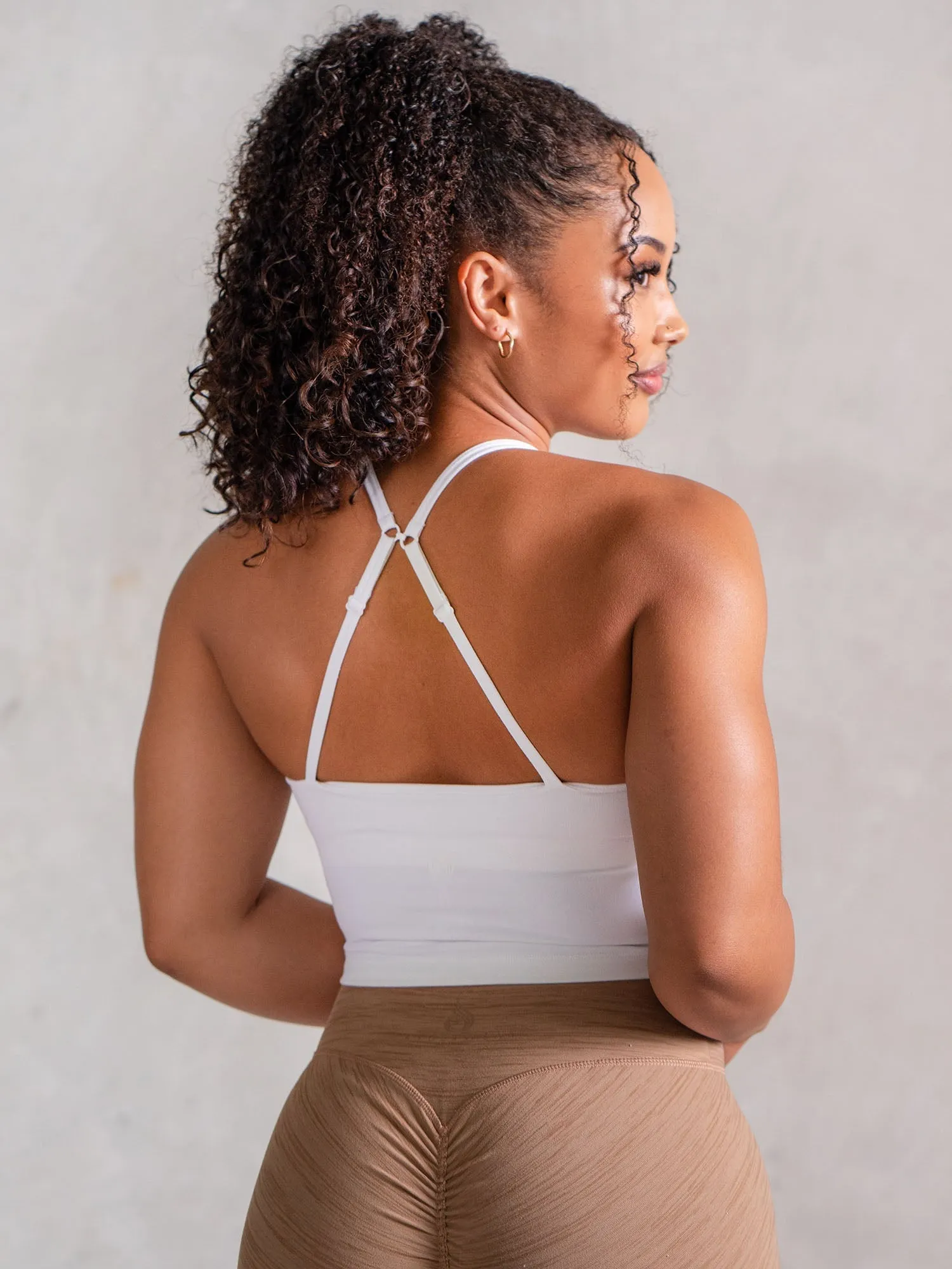 NKD Embody Tank Bra - White high elasticity