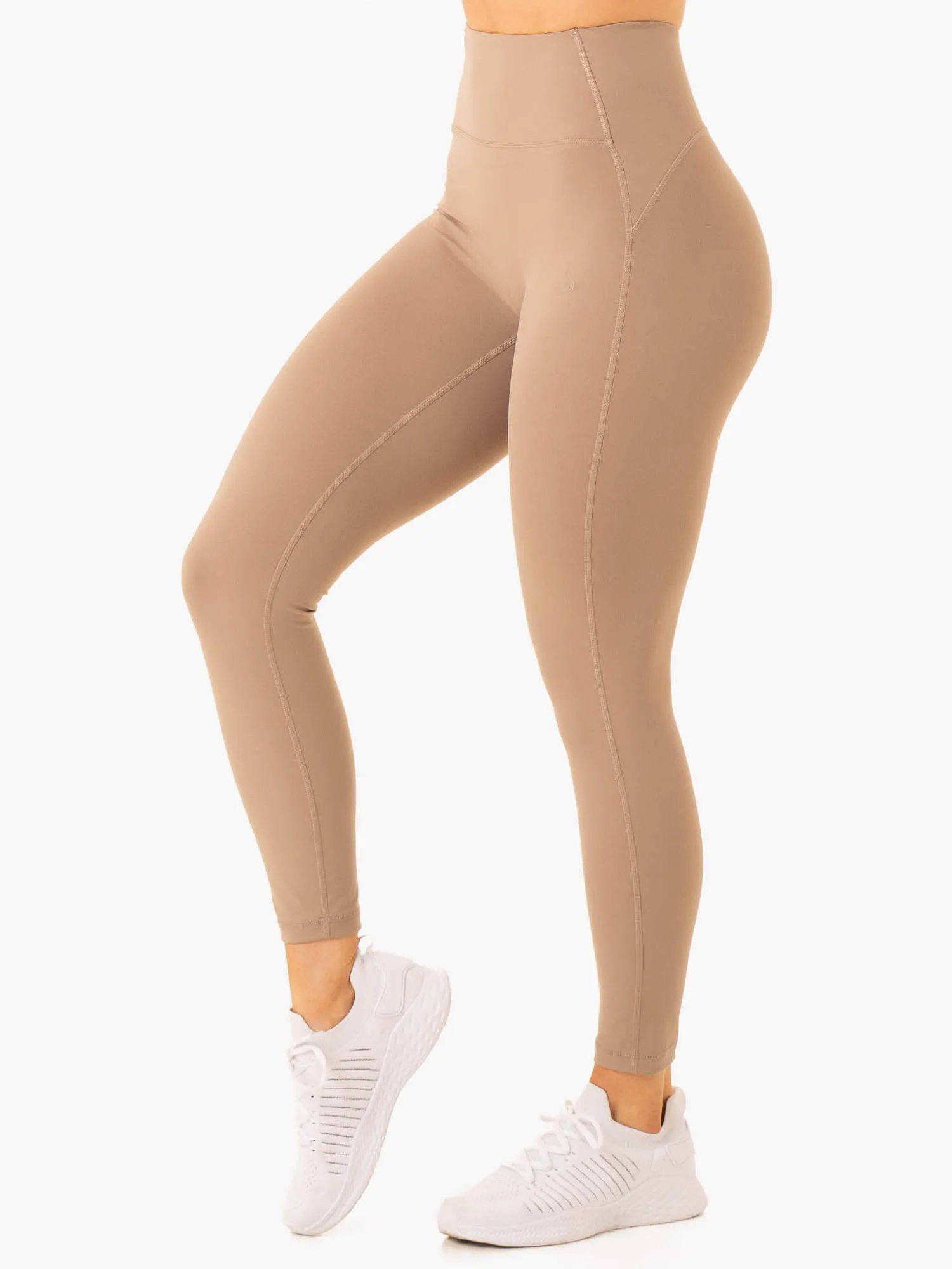 NKD Frame High Waisted Leggings - Latte Easy care