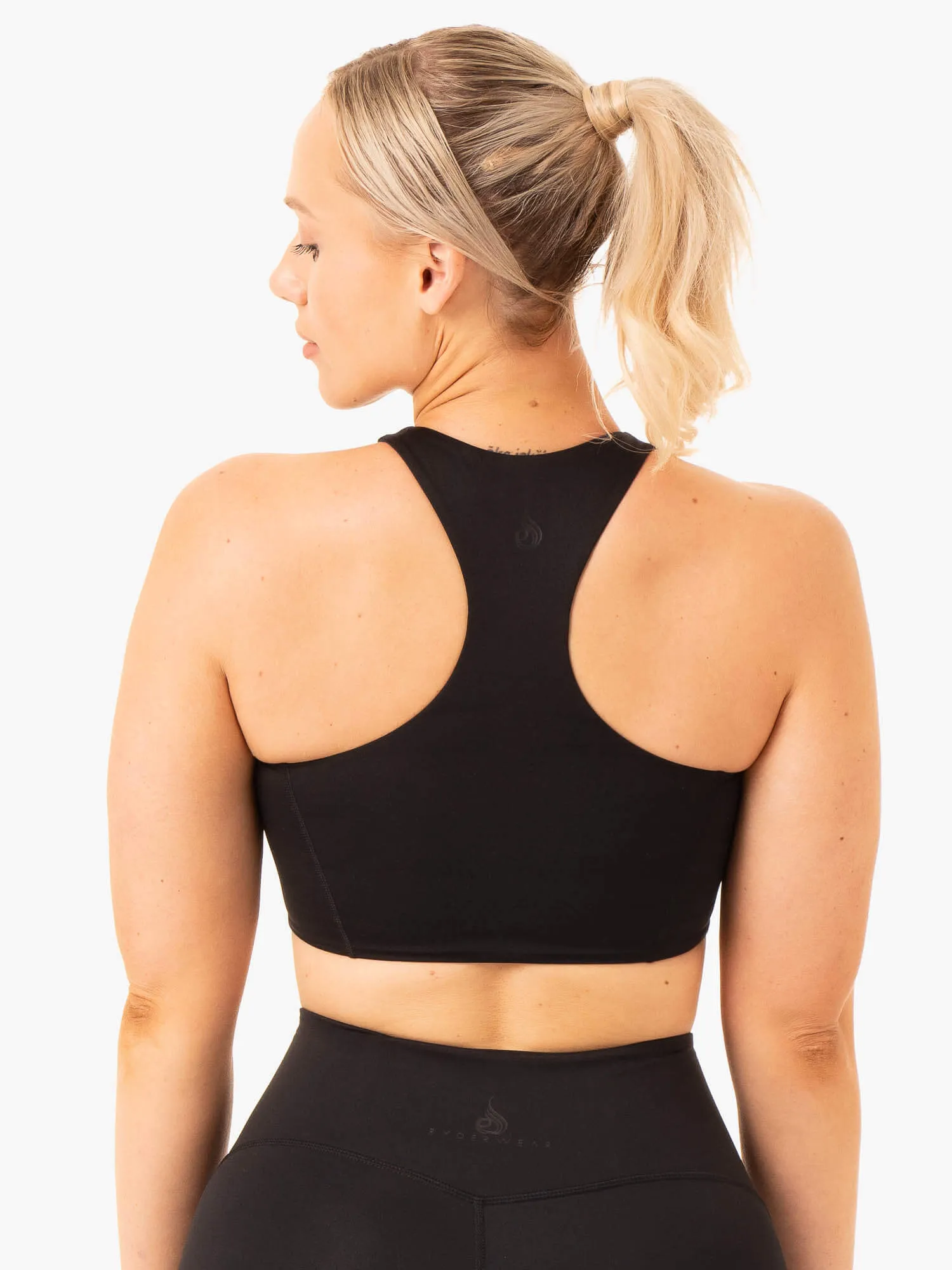 NKD Frame Long Line Sports Bra - Black Strong Defense