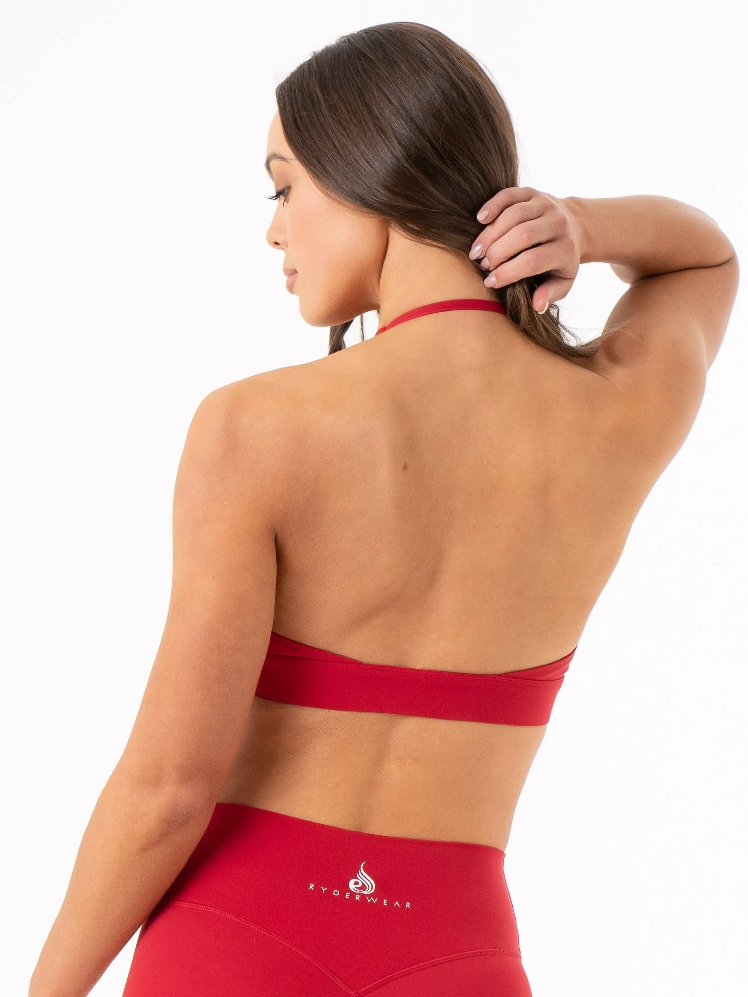 NKD Halter Bra - Cherry Red Stable Hold