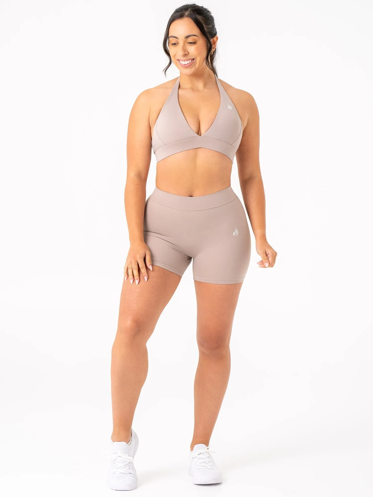 NKD Halter Bra - Taupe High Elastic