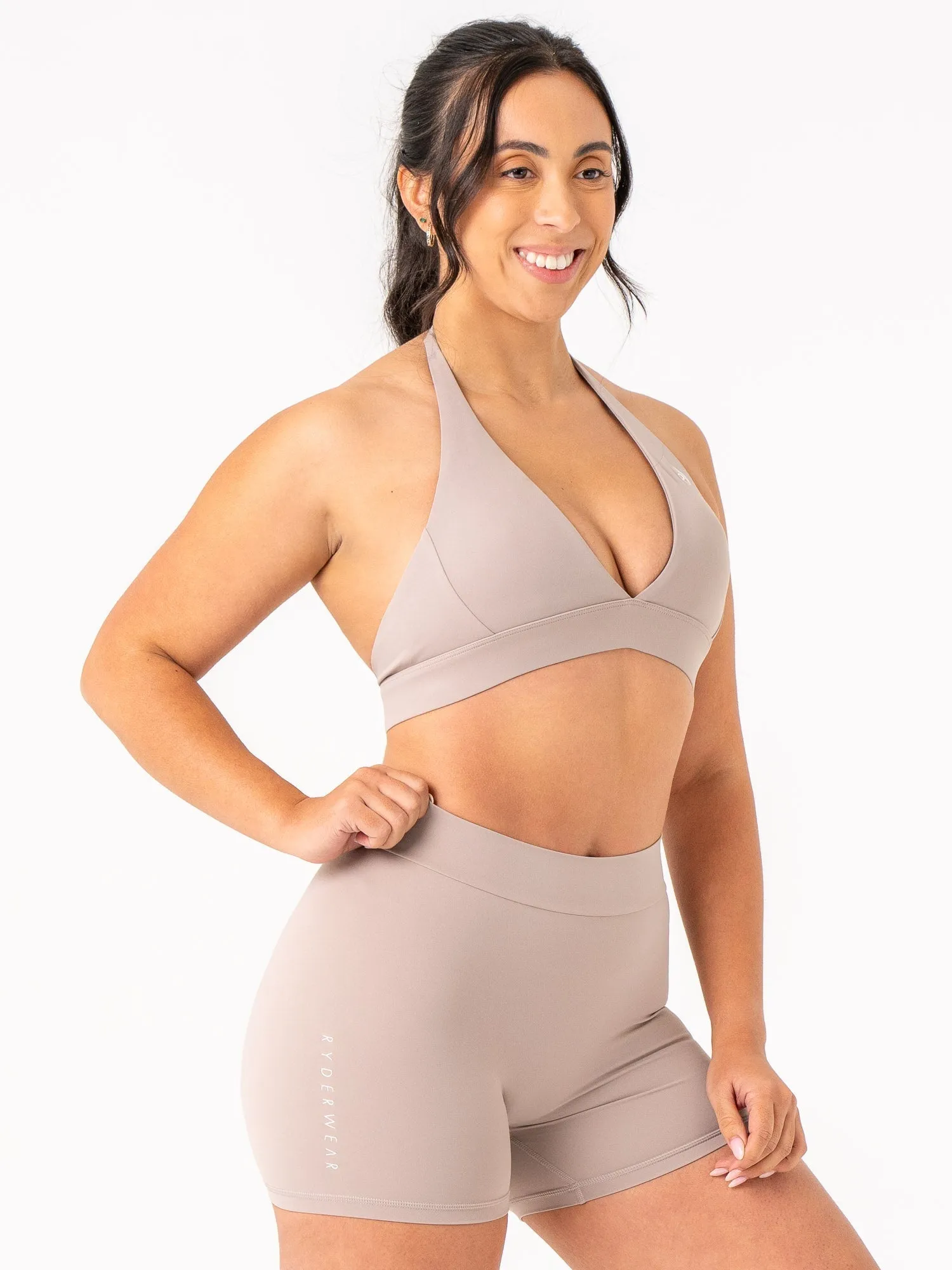 NKD Halter Bra - Taupe Full Support