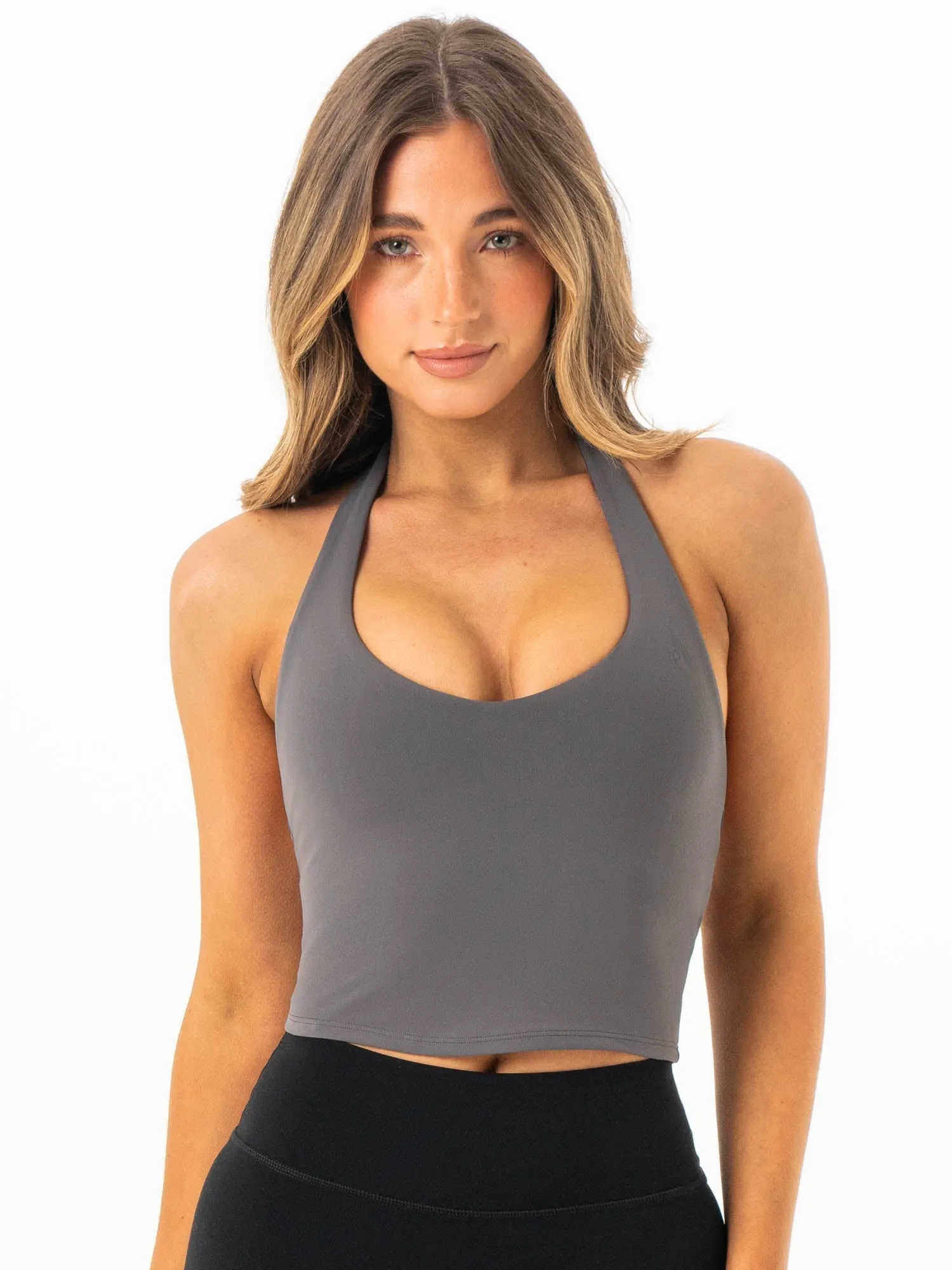 NKD Halter Shelf Tank - Charcoal Shock Cushion