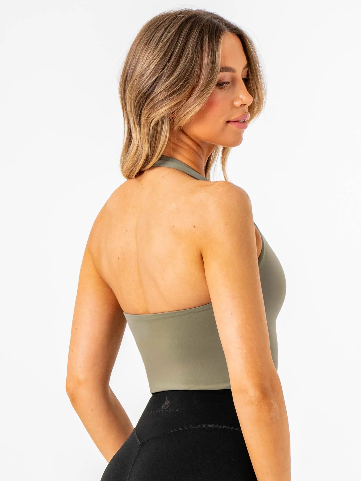 NKD Halter Tank - Desert Sage Compression Support