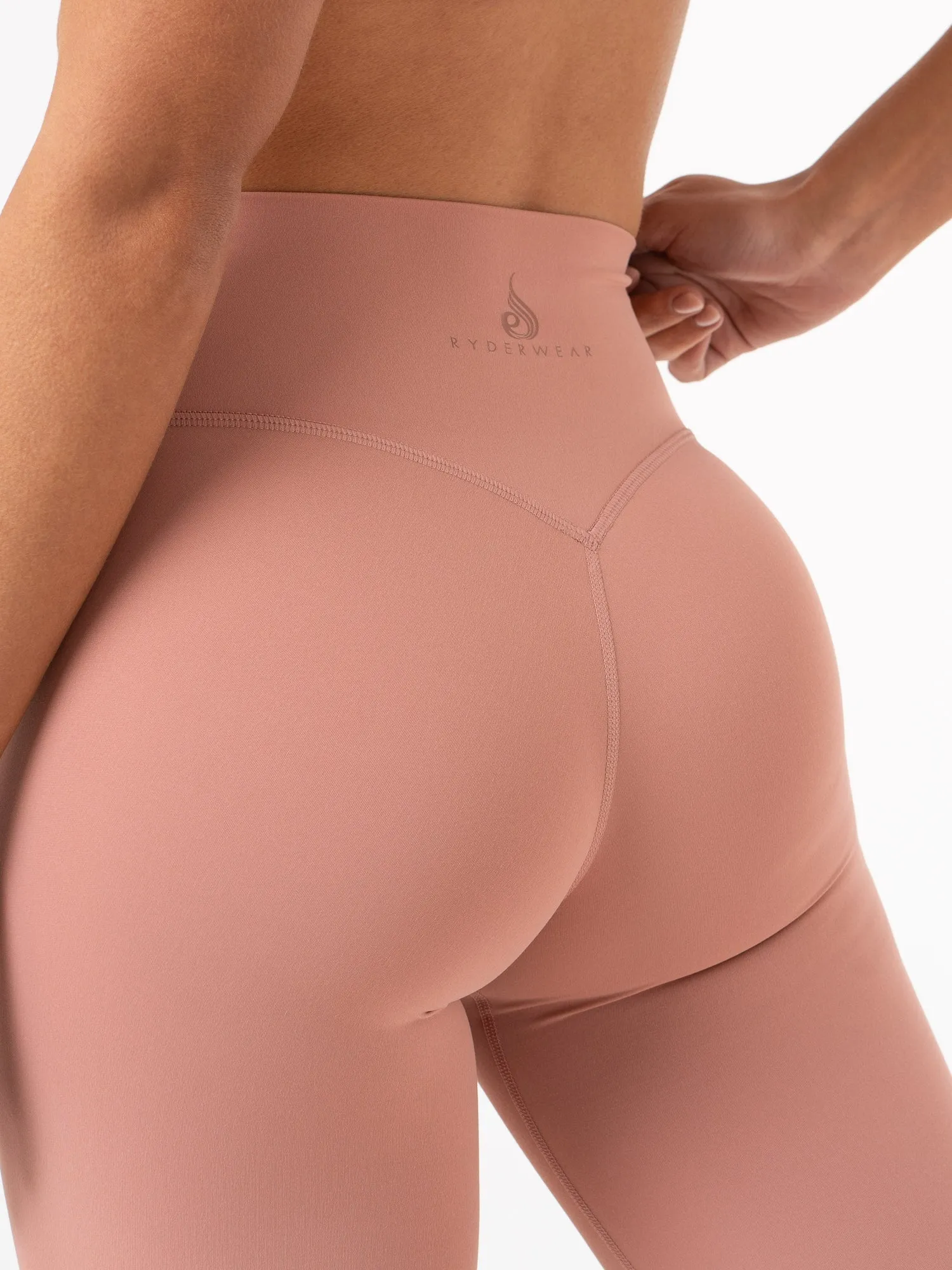 NKD High Waisted Leggings - Dusty Pink Fitness gear