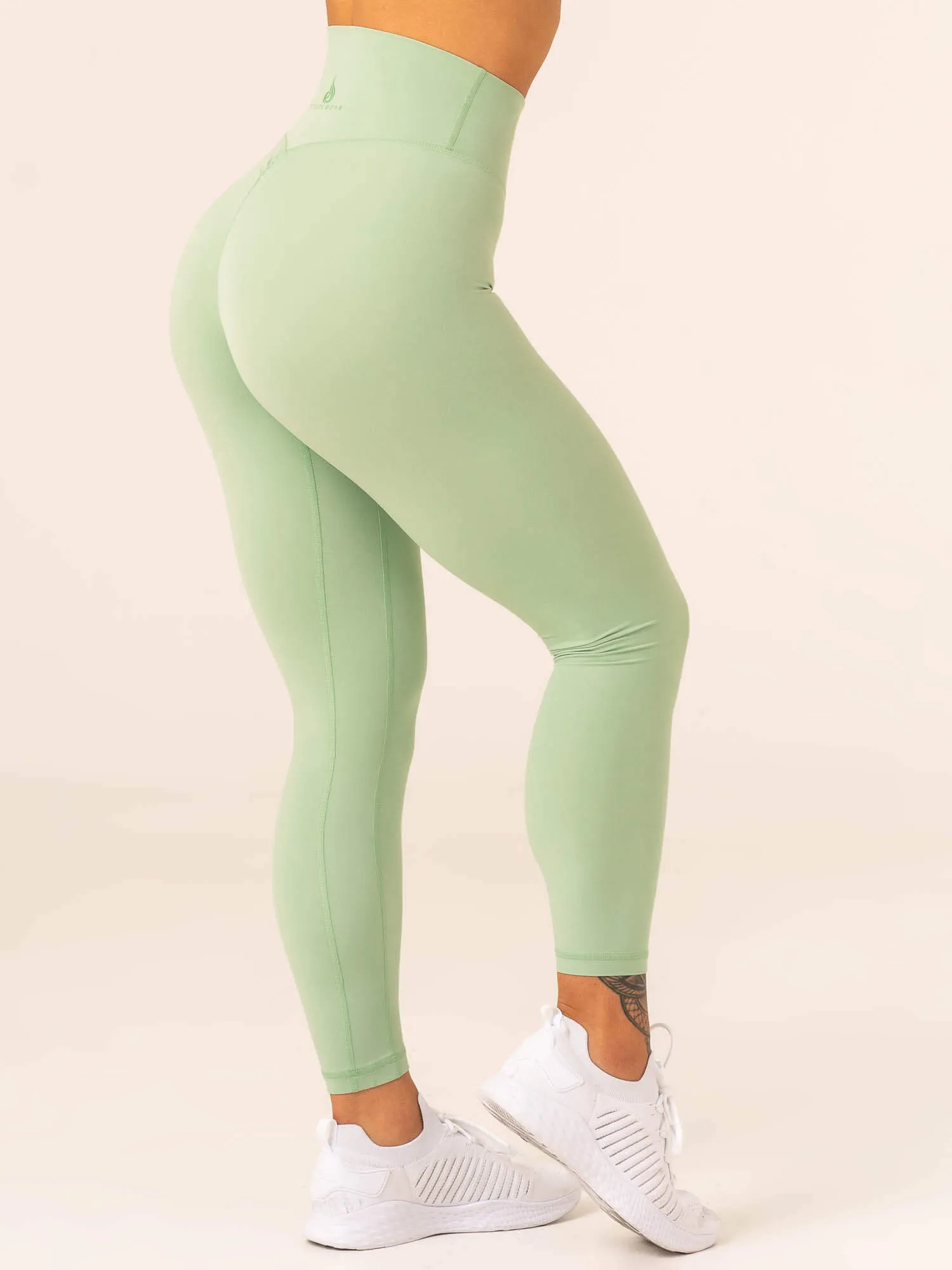 NKD High Waisted Scrunch Leggings - Pistachio Slim fit
