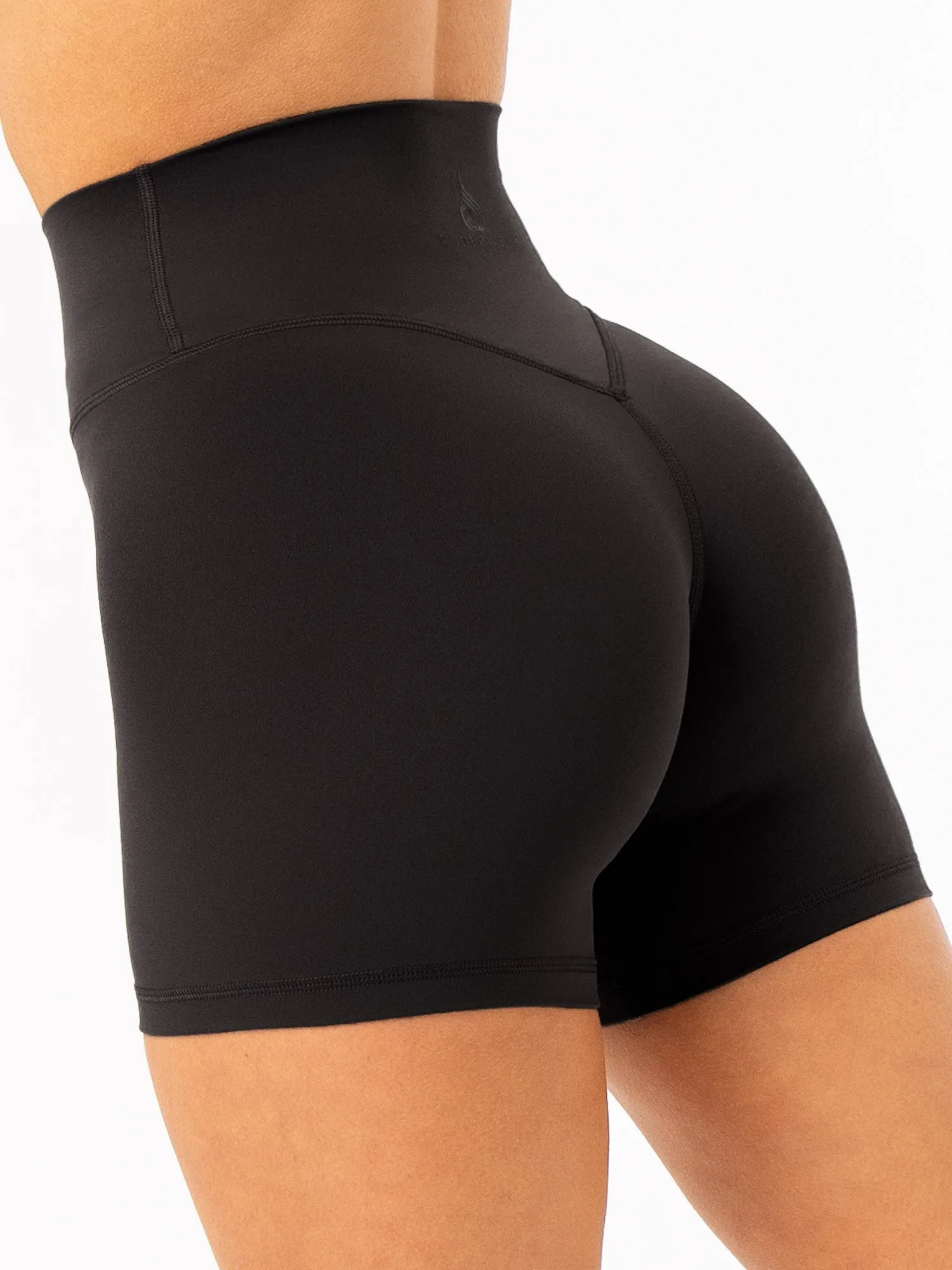 NKD High Waisted Shorts - Black sweat management