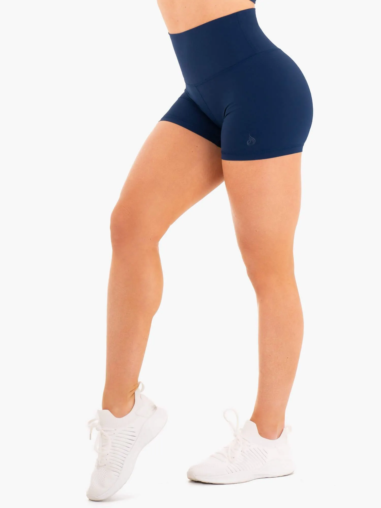 NKD High Waisted Shorts - Navy sweat resistant