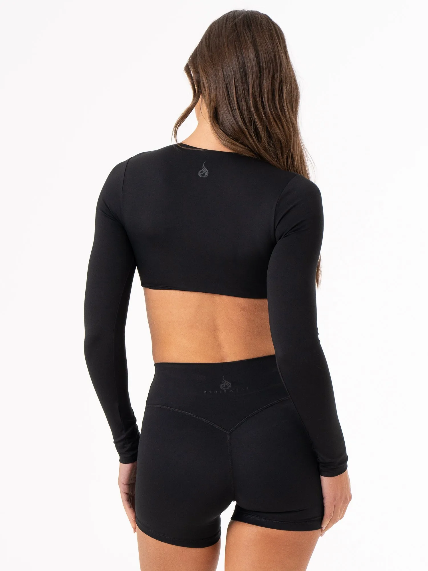 NKD Knot Long Sleeve Top - Black fall winter