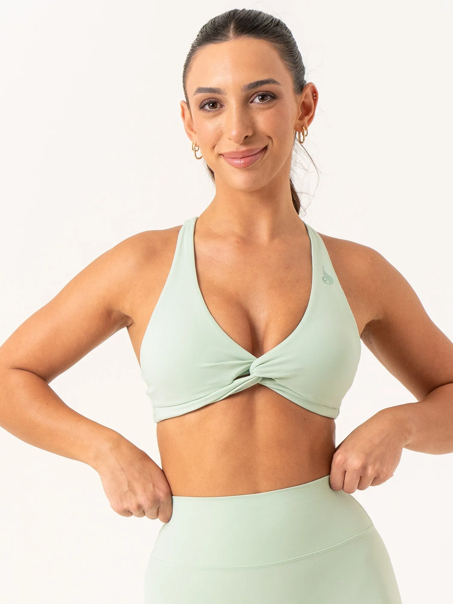 NKD Knot Sports Bra - Cucumber Body Fit