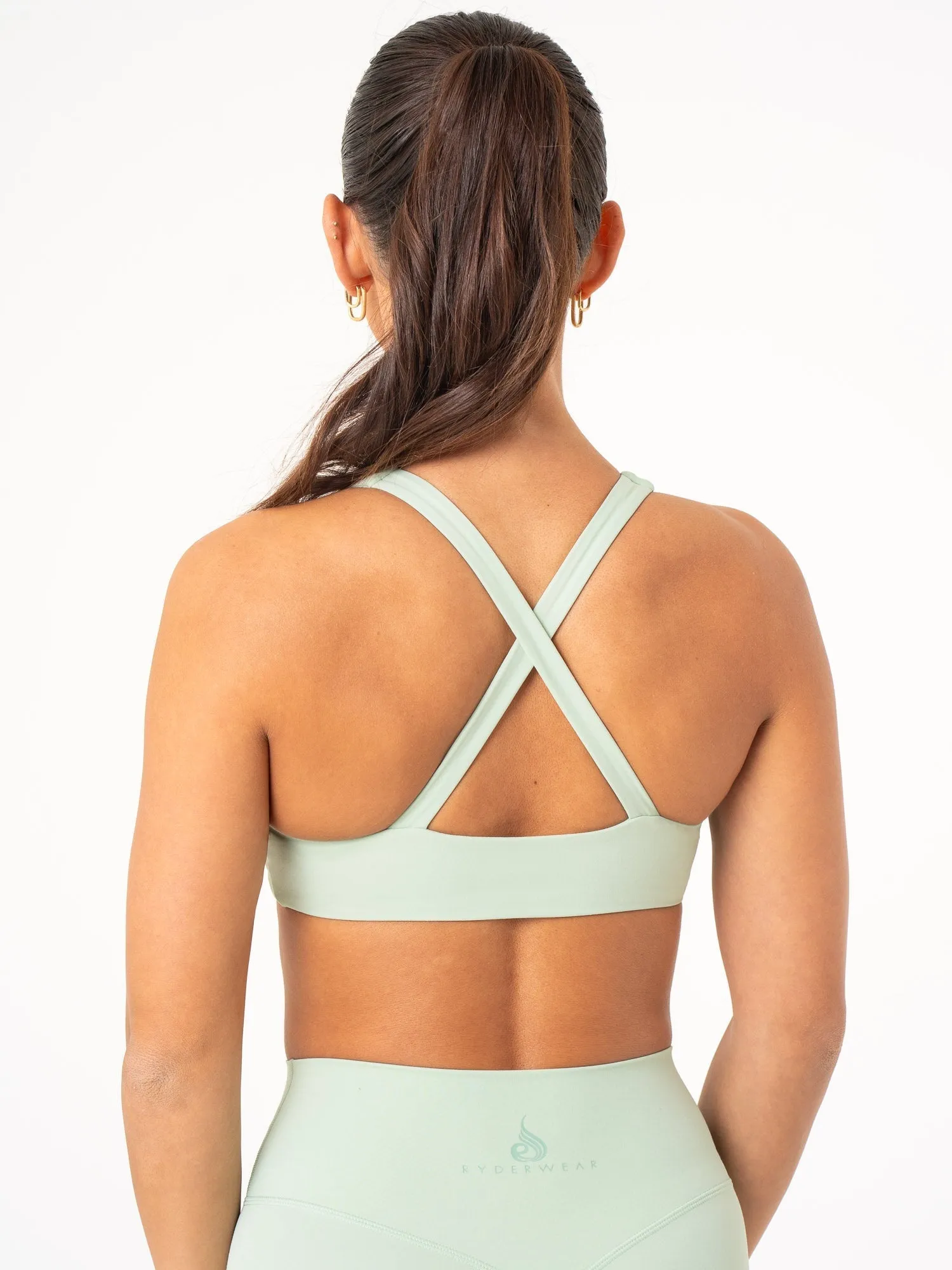 NKD Knot Sports Bra - Cucumber Body Fit