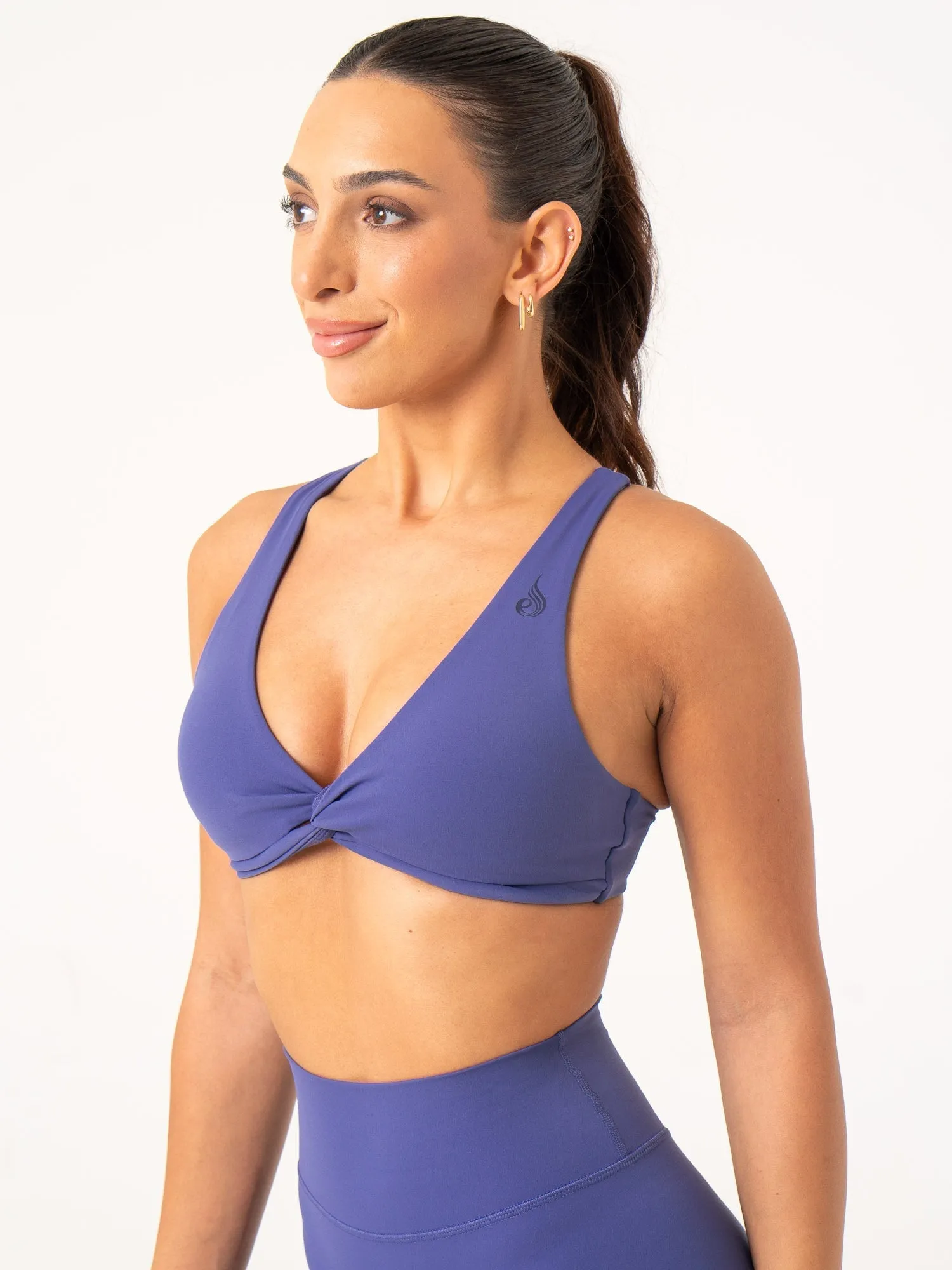 NKD Knot Sports Bra - Indigo Lasting Wear