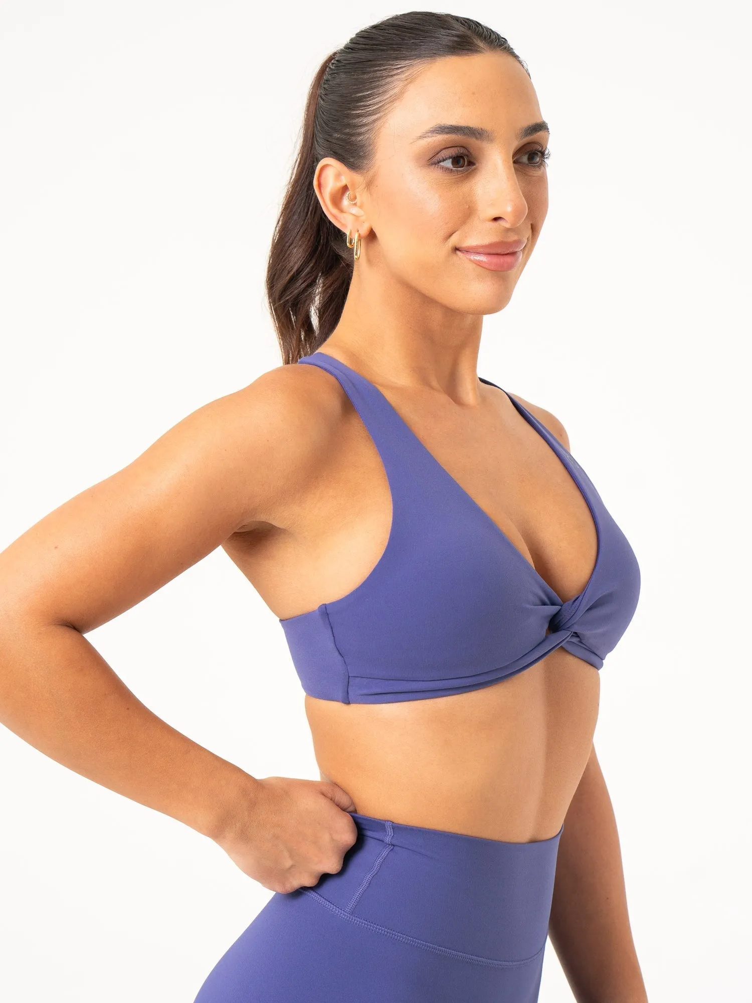 NKD Knot Sports Bra - Indigo Free Move