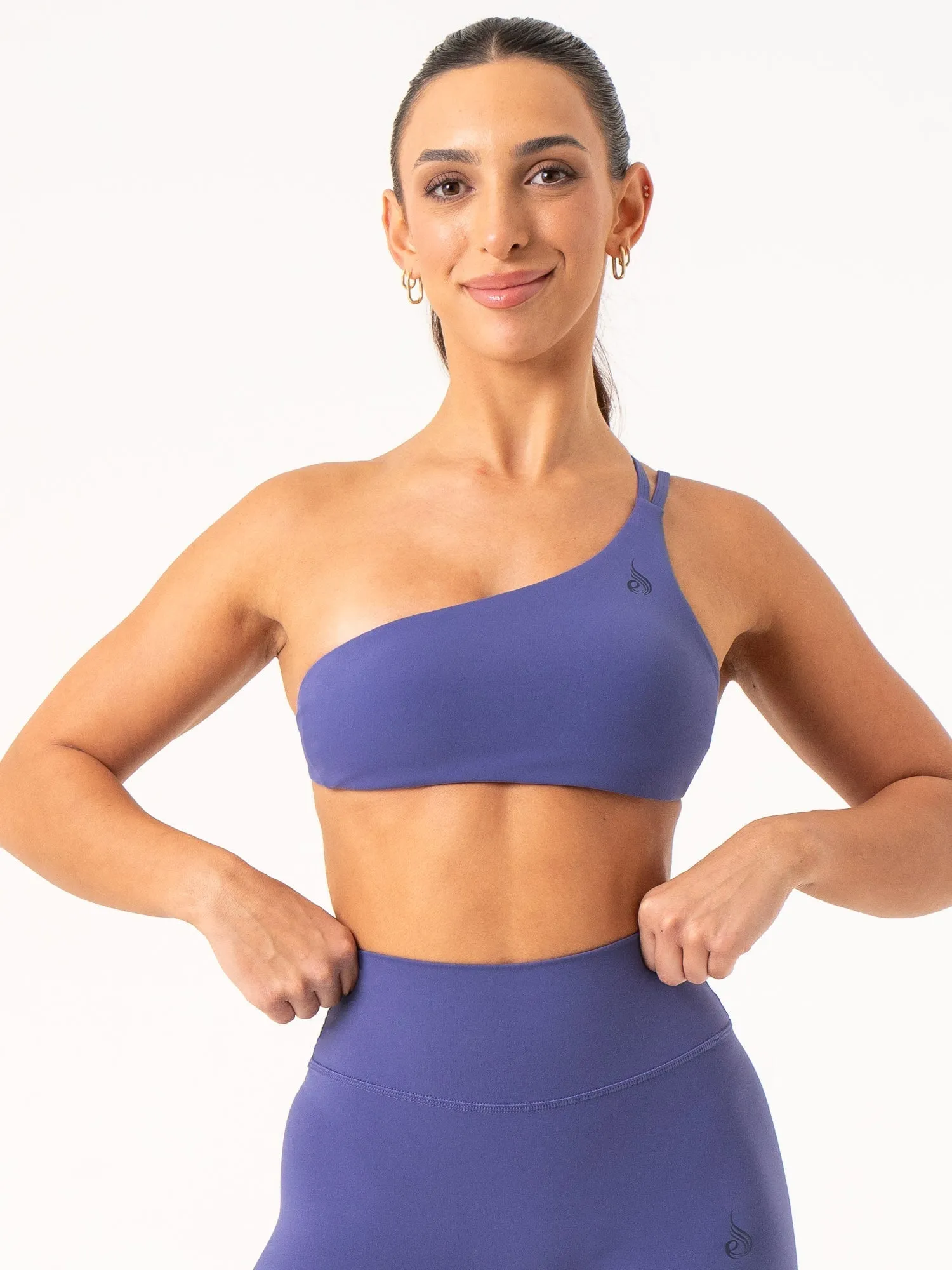 NKD One Shoulder Sports Bra - Indigo Extra Protection