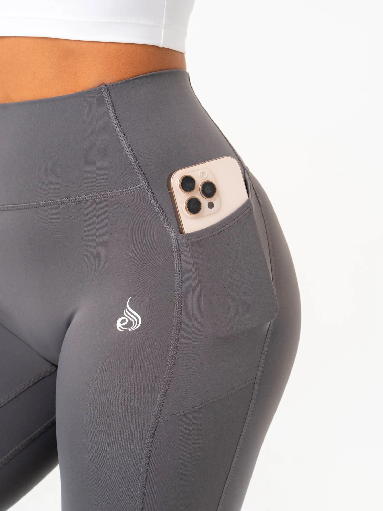 NKD Pocket Leggings - Charcoal Active lifestyle fabric
