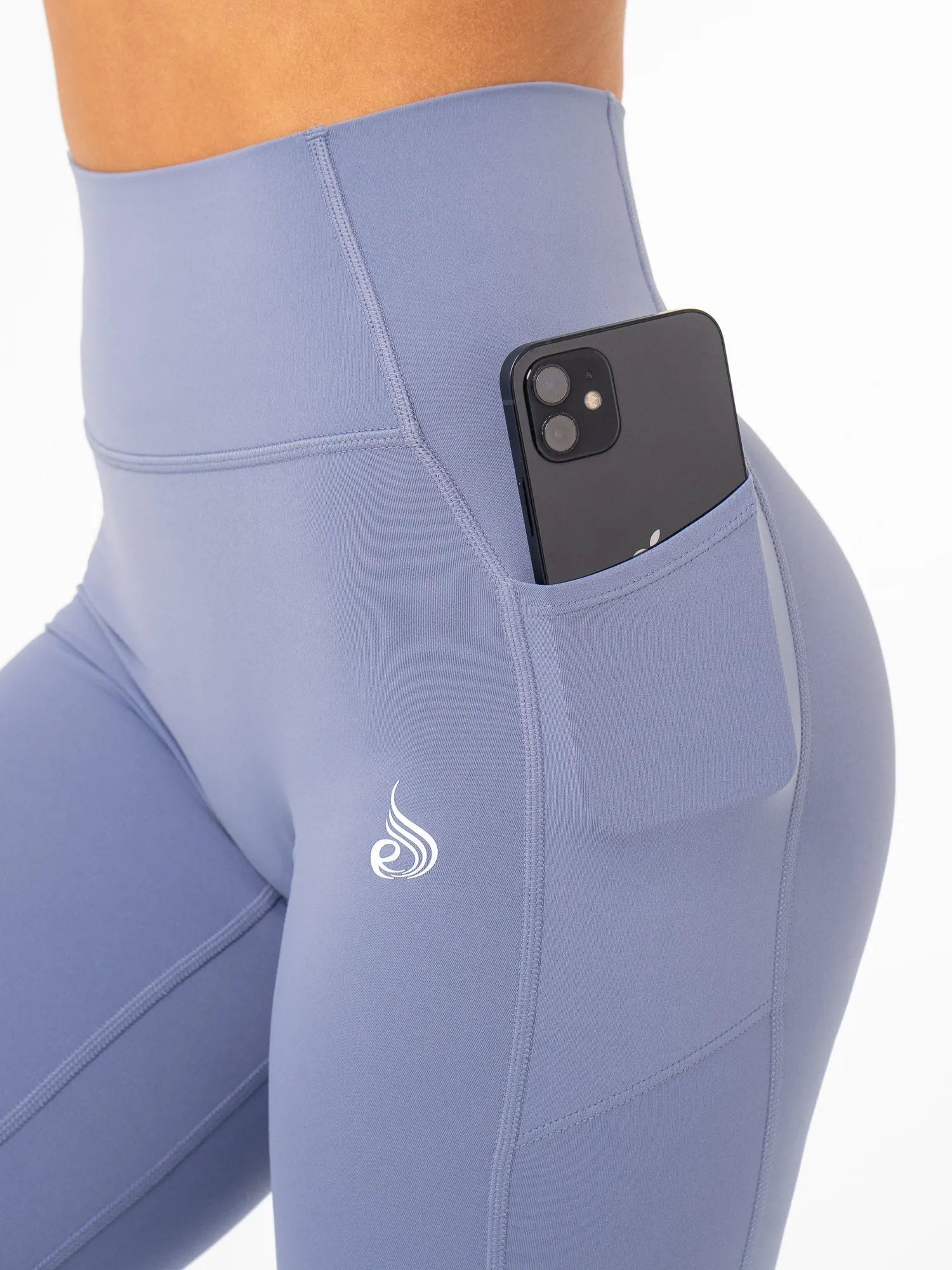NKD Pocket Leggings - Steel Blue Flexible fit
