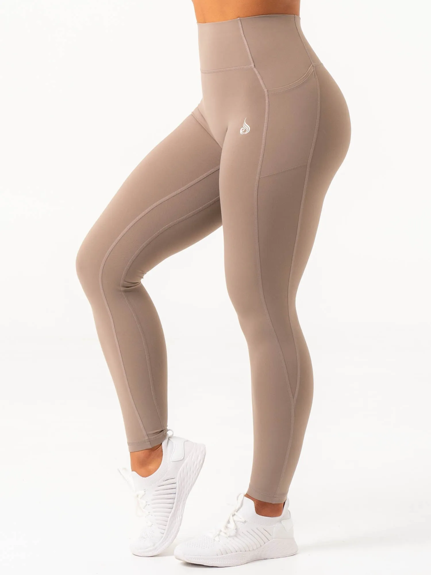NKD Pocket Leggings - Taupe Soft fabric