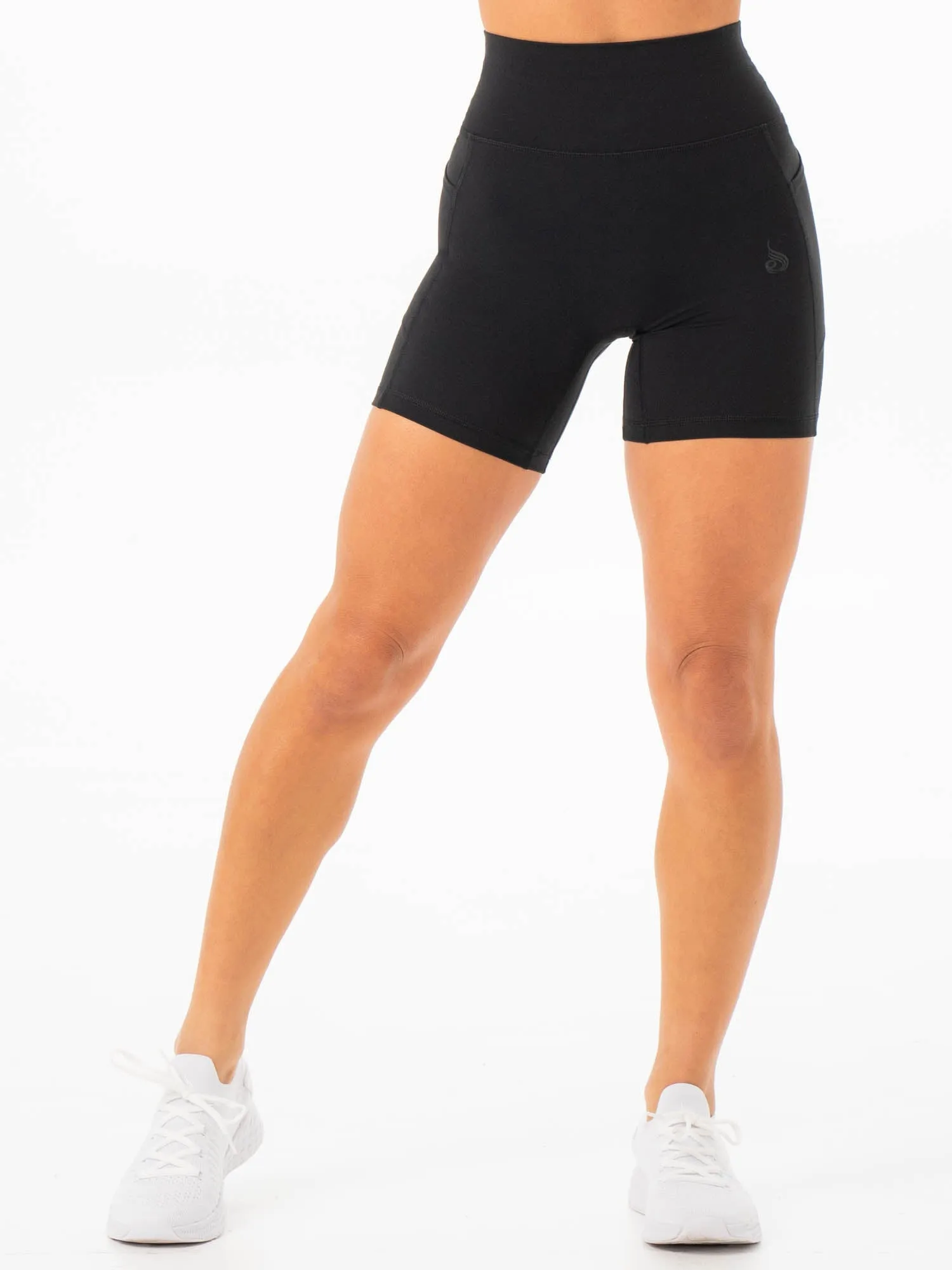 NKD Pocket Shorts - Black breathable mesh