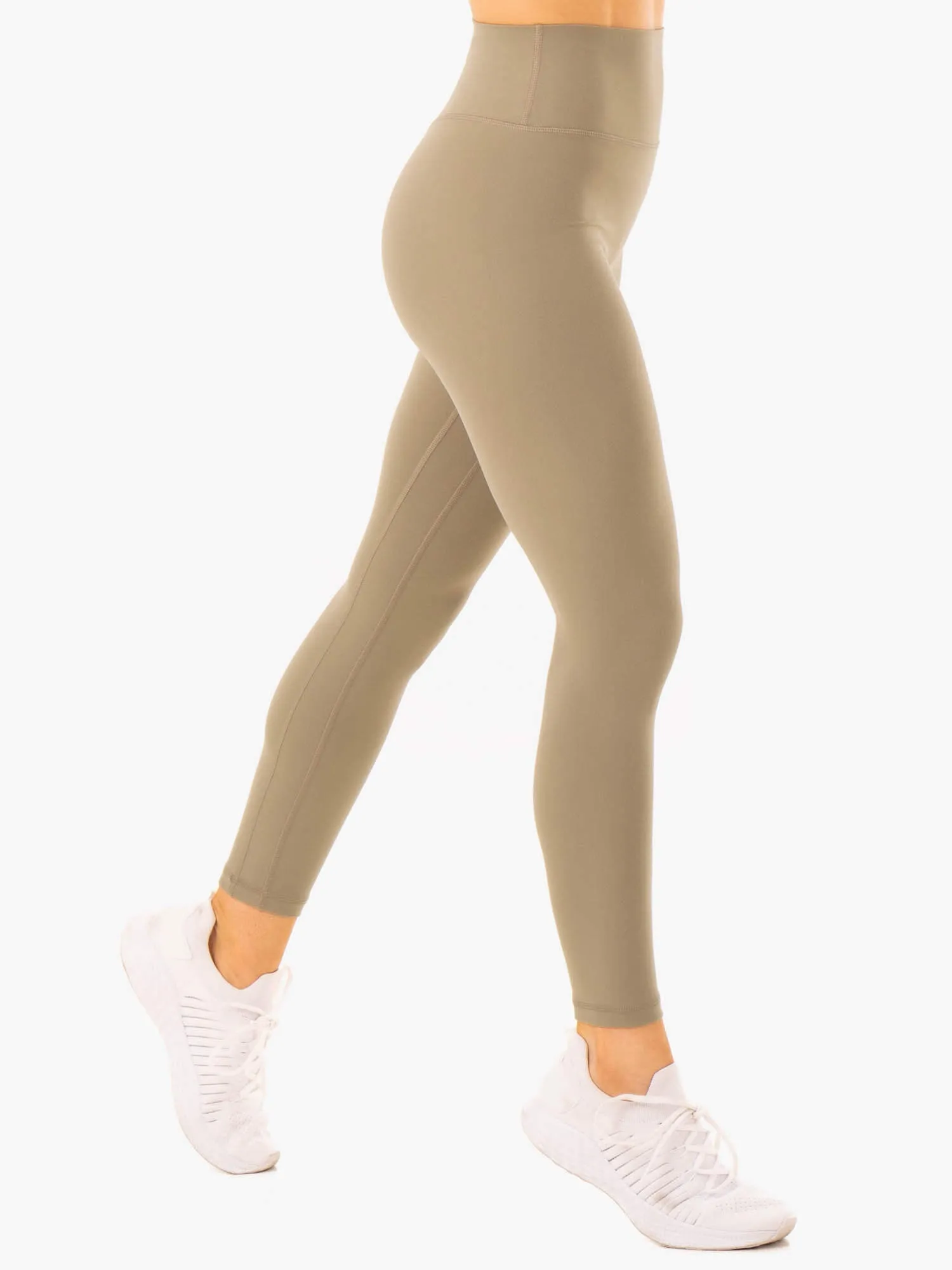 NKD Refine High Waisted Leggings - Khaki Easy movement