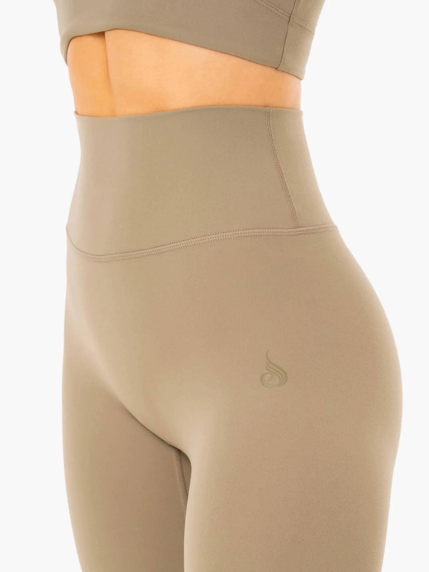 NKD Refine High Waisted Leggings - Khaki Soft texture