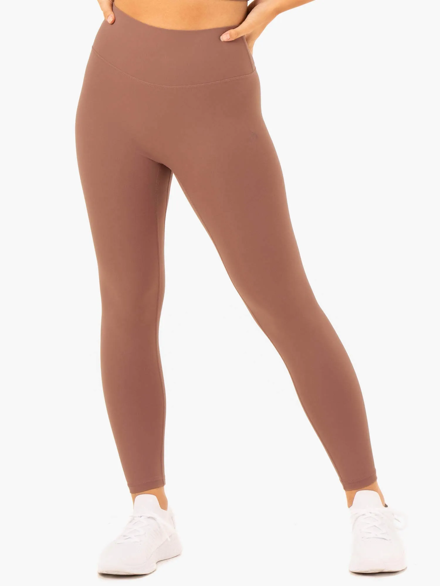 NKD Refine High Waisted Leggings - Mocha Energy wear